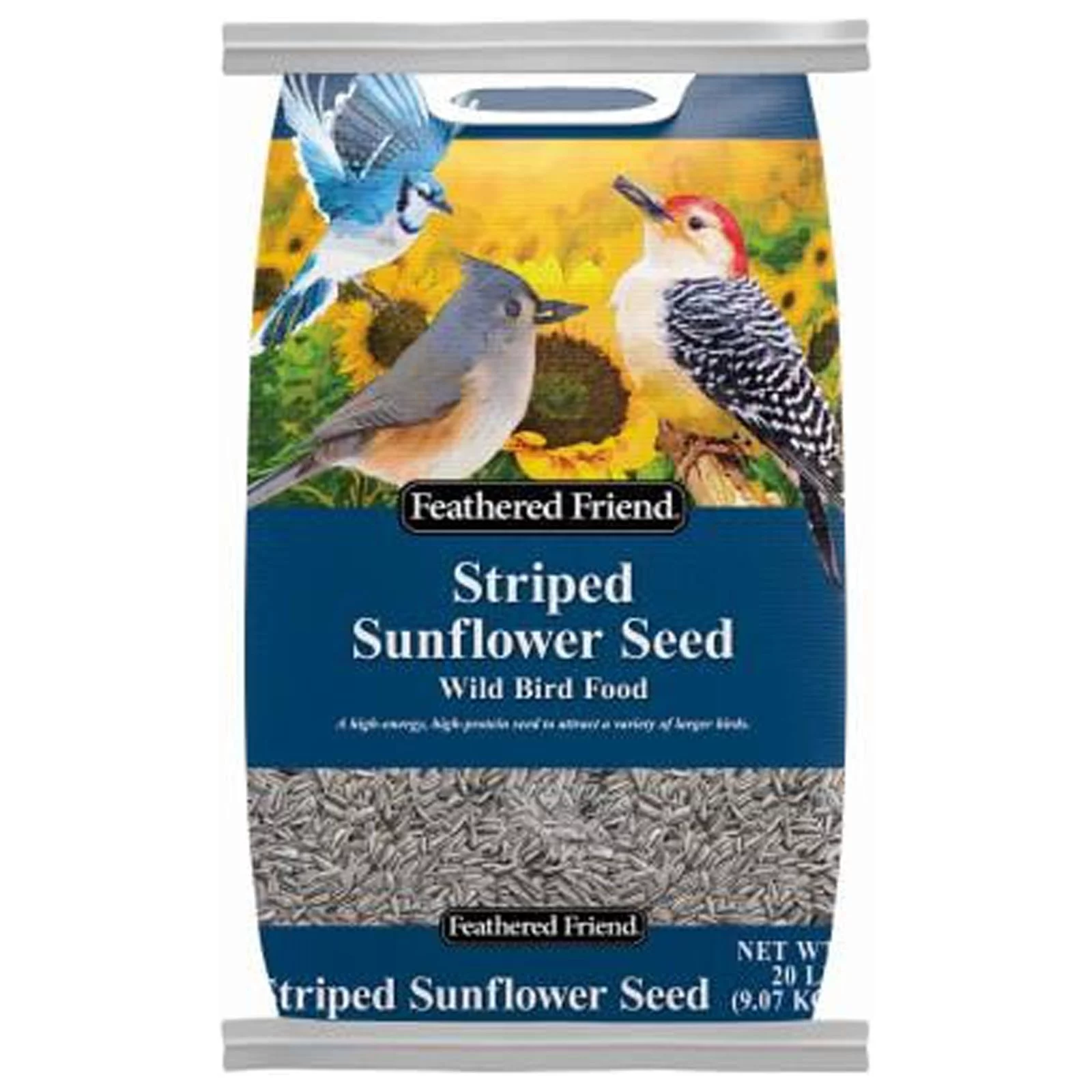 Feathered Friend 14419 Striped Sunflower Seed, 20 Lb. Bag - Quantity 1