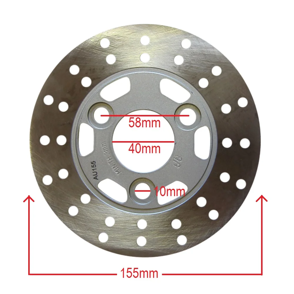 Disc Brake Rotor 3-Bolt 155mm 6