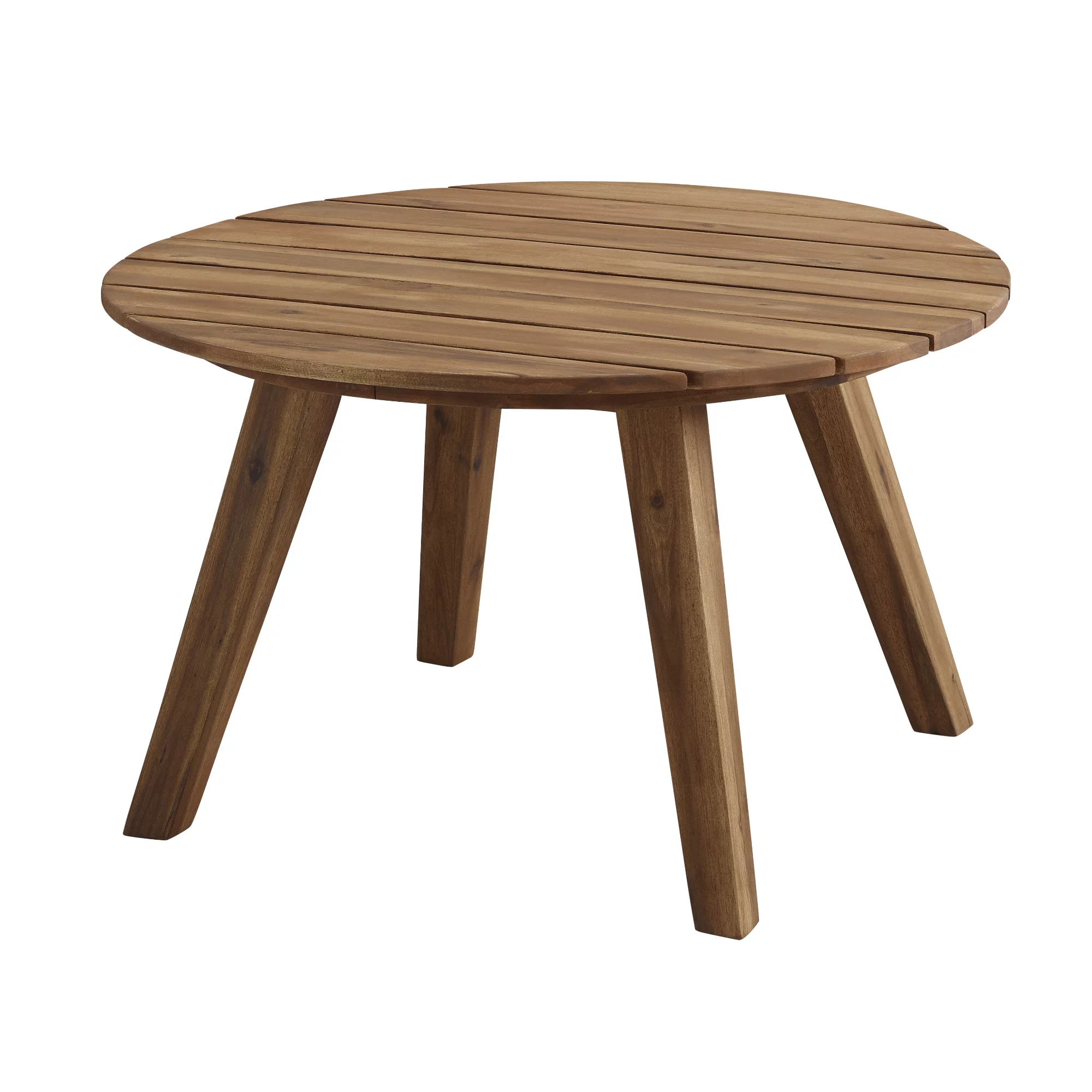 Daffodil Round Solid Wood Brown Coffee Table by Desert Fields