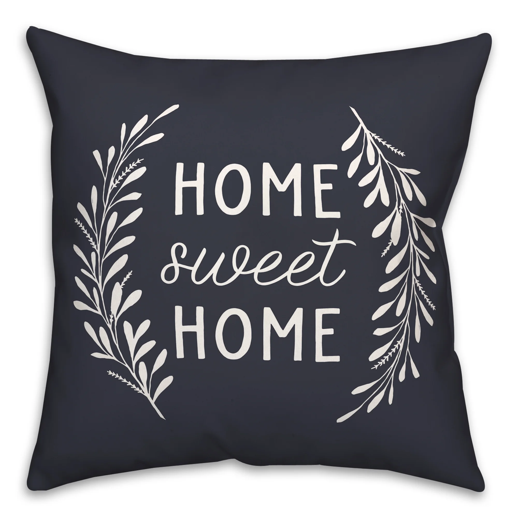 Creative Products Home Sweet Home Navy 18 x 18 Indoor / Outdoor Pillow