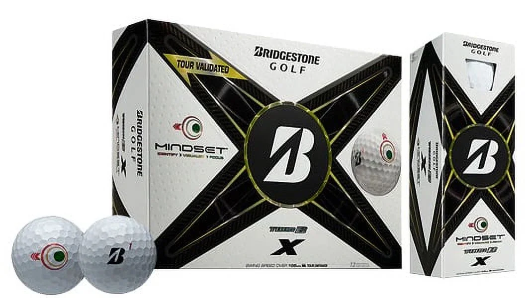 Bridgestone Tour B-X Mindset Golf Balls (White, 12pk) 1 Dozen  2024 NEW