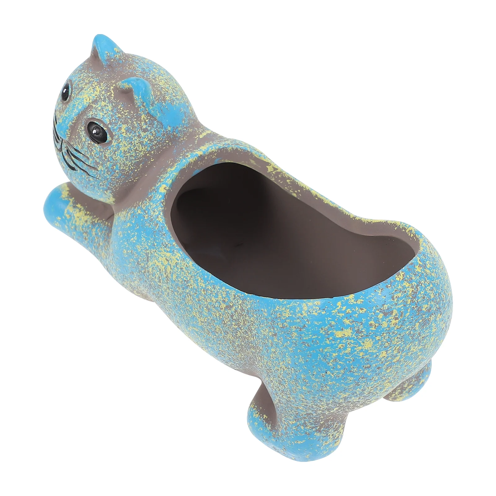 Guichaokj 1Pc Lovely Cat Shape Design Succulent Flowerpot Ceramic Creative Flowerpot