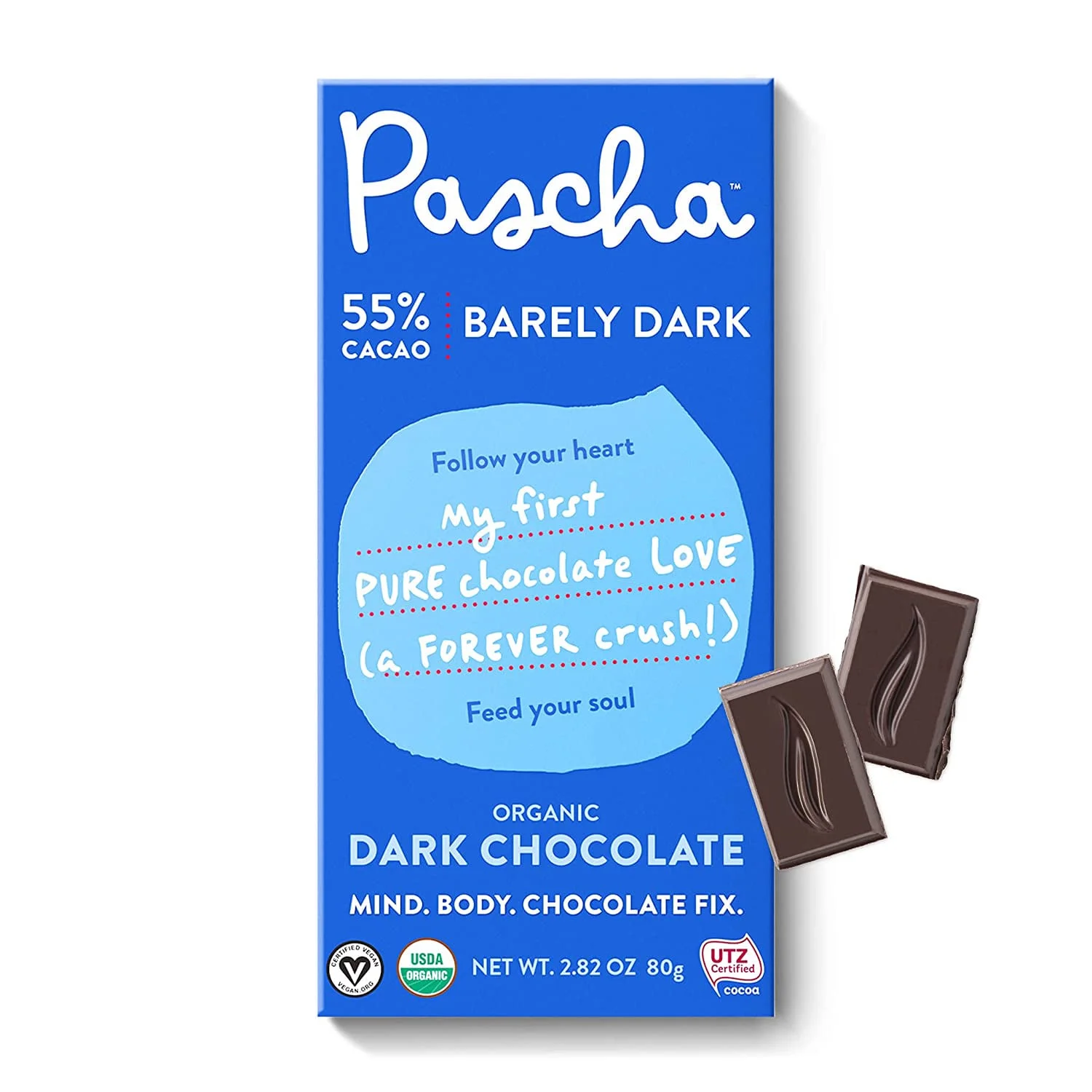 Pascha Organic Dark Chocolate 55% Cacao - 2.82 oz