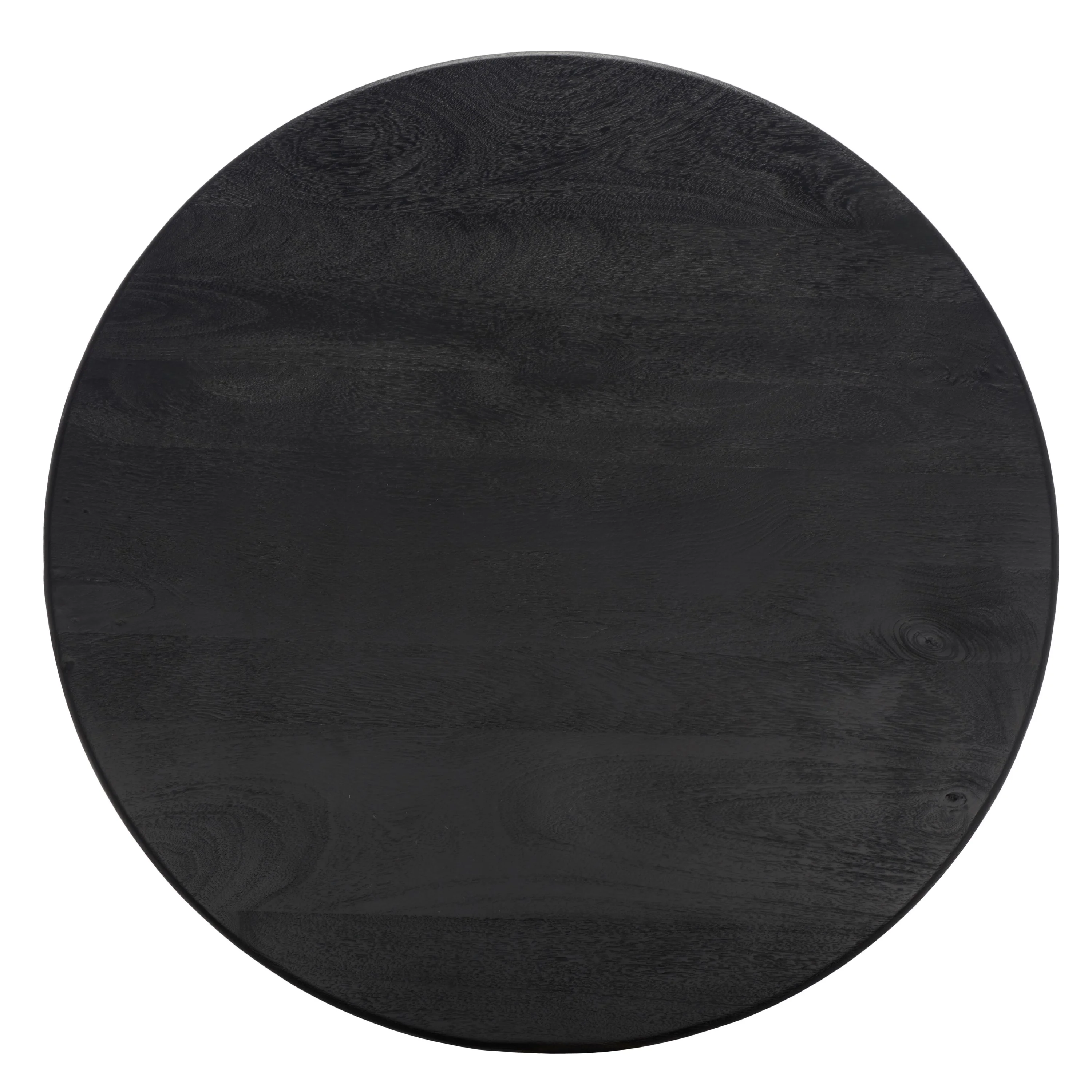 SAFAVIEH Couture Madilynn Modern Round Wood Coffee Table, Black