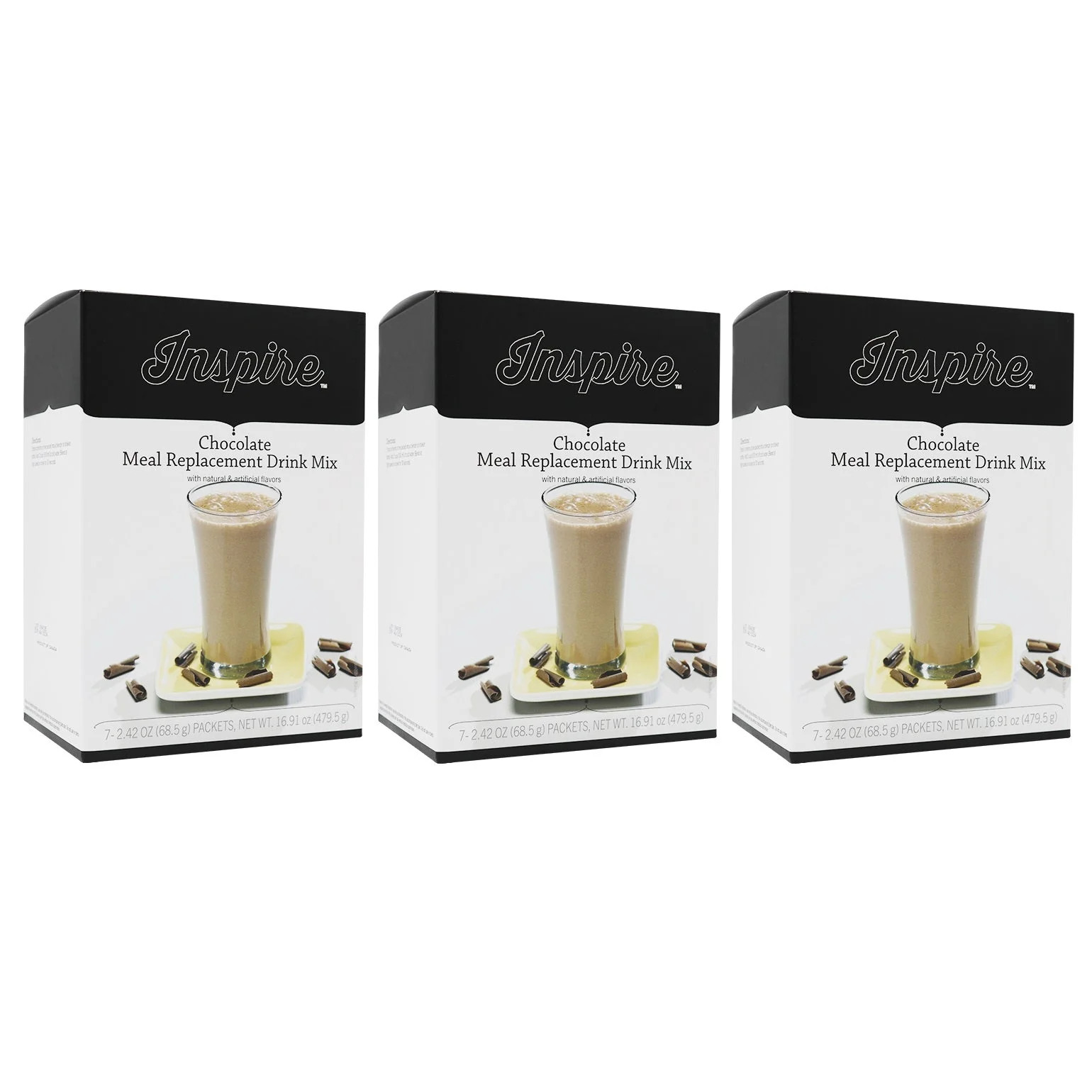 Inspire Very High Protein (35g) Shake Meal Replacement - Chocolate Size: 3-Pack