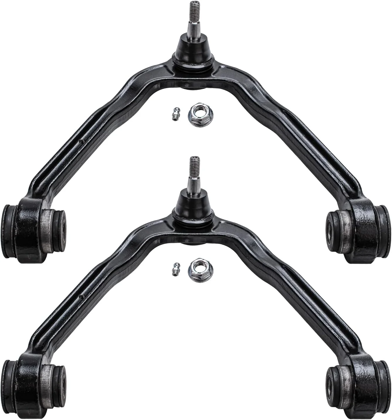 2pc Front Upper Control Arms for Chevy Silverado GMC Sierra Yukon XL Avalanche Suburban Express Savana 1500 Tahoe Escalade ESV EXT Upper Control Arms with Ball Joint Replacement
