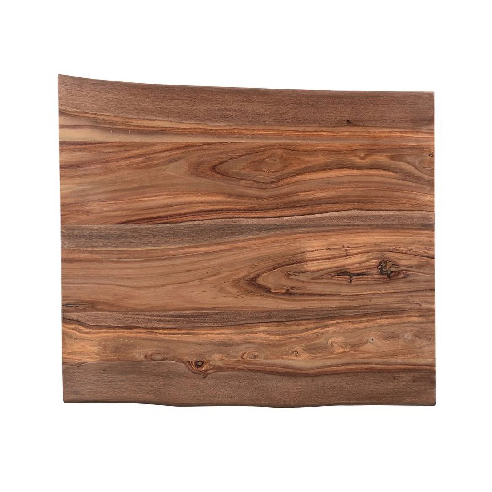 Treasure Trove Brownstone II Wood and Metal Nut Brown End Table