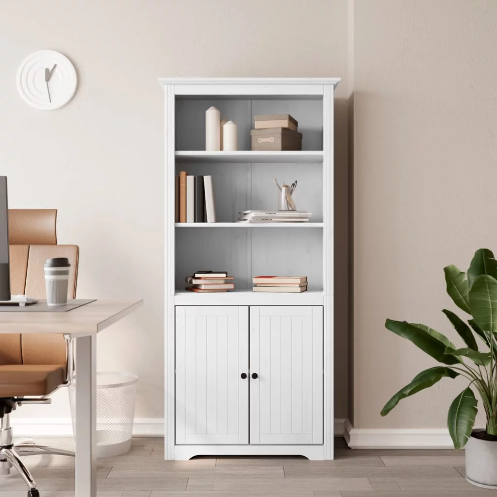 Anself Bookcase BODO White 31.5