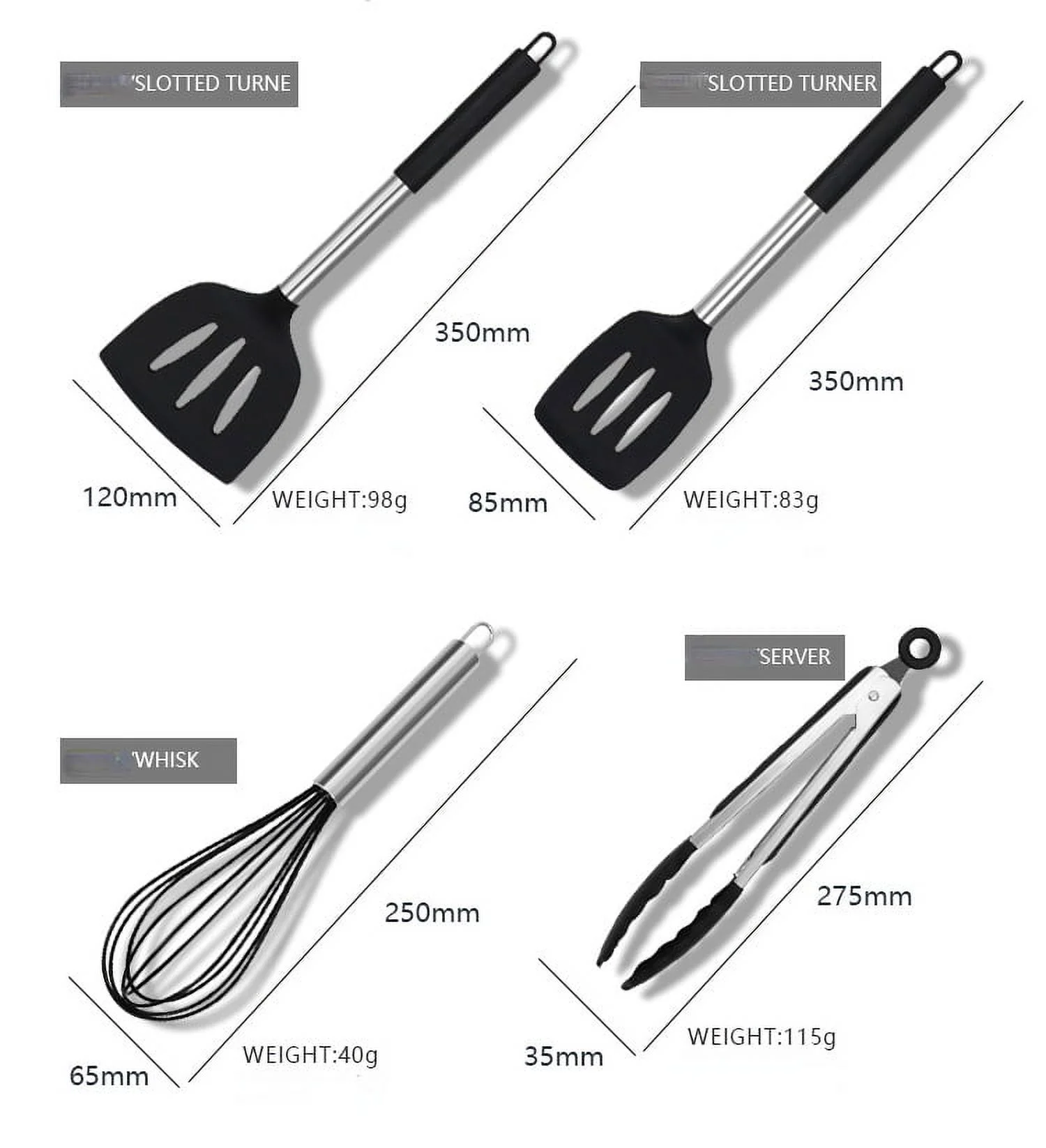 Versatile 15-Piece Silicone Kitchen Utensil Set | Silicone Material