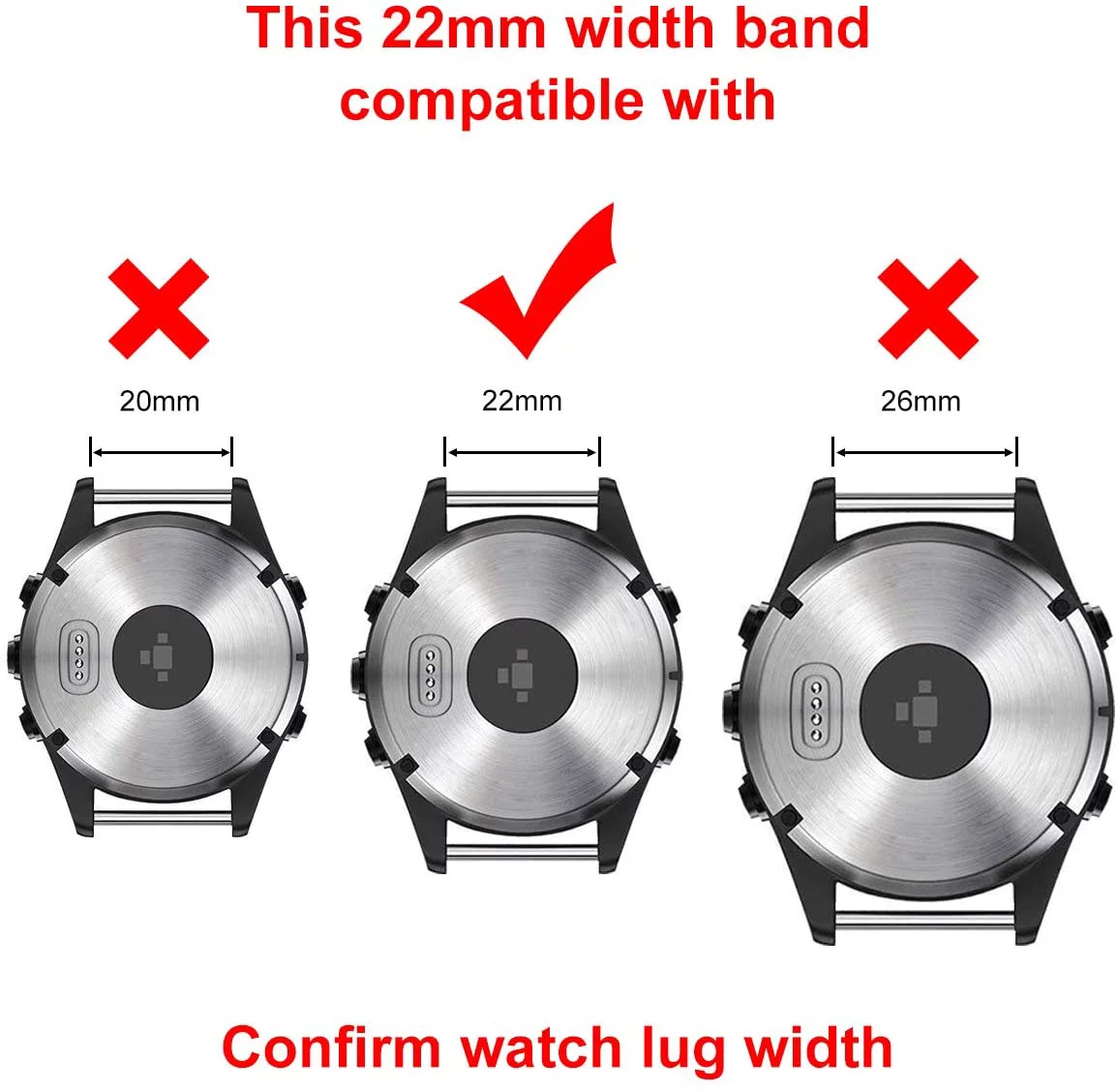 For Fenix 6 Pro/5 Plus Band, 22mm Titanium Metal Quick Release Easy Fit Watch Strap Compatible for Garmin Fenix 5 Plus 6 Pro/Forerunner 935/945 Smartwatch, Black Update