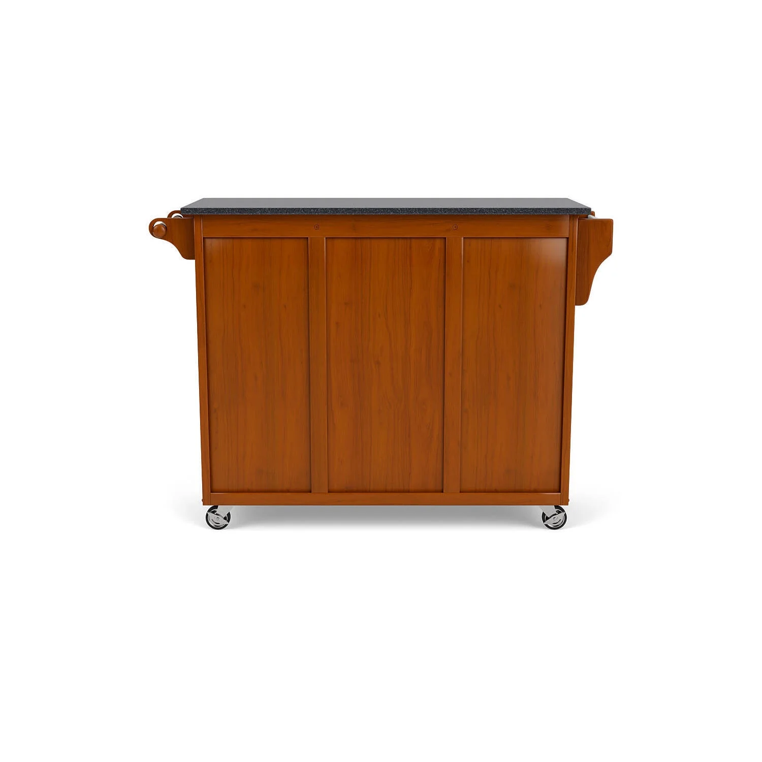 Homestock Natural BeautyBrown Wood Kitchen Cart