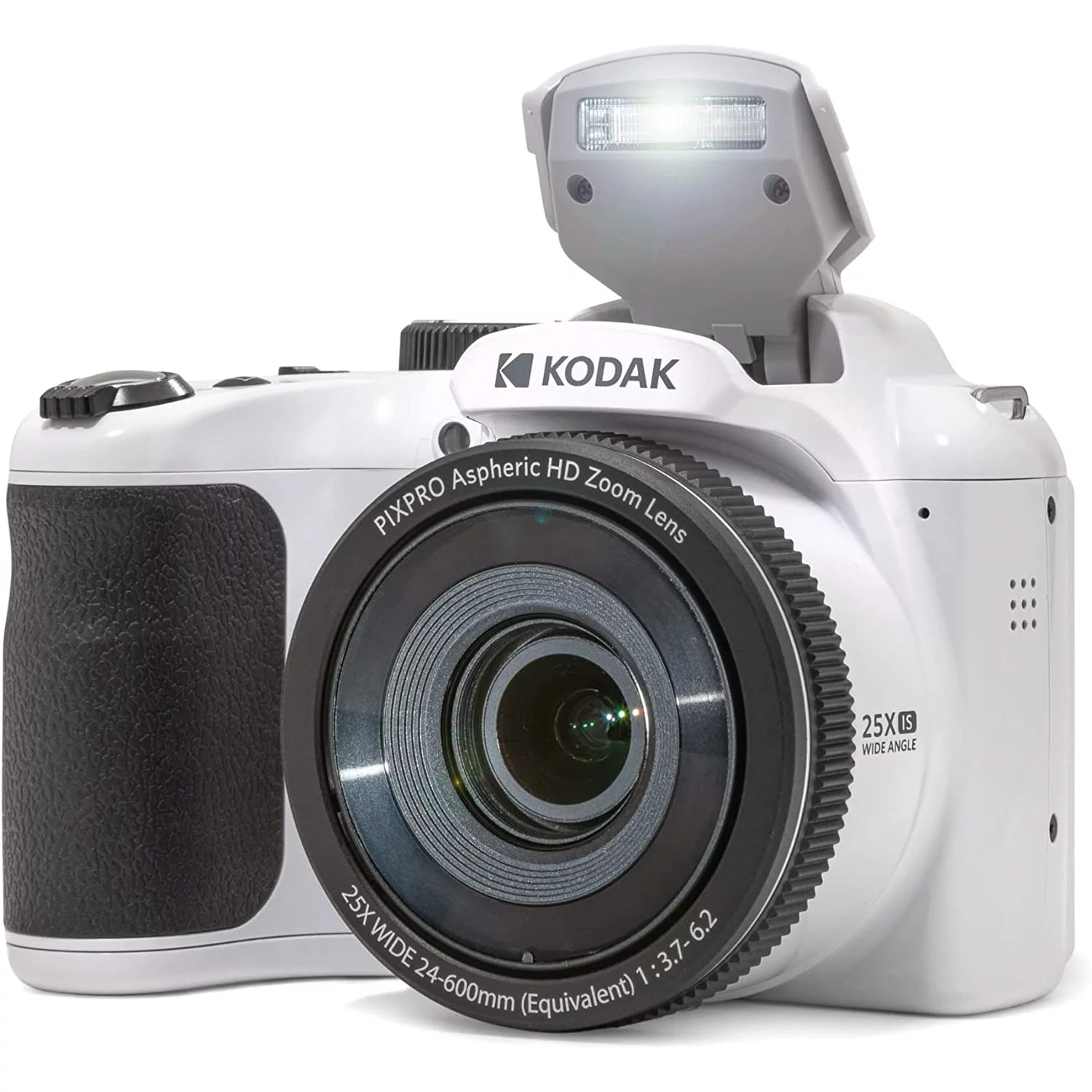 Kodak PIXPRO Astro Zoom AZ255-WH 16MP Digital Camera, 25X Optical Zoom, White Bundle with Lexar 32GB High-Performance 800x UHS-I SDHC Memory Card + Deco Photo Camera Bag