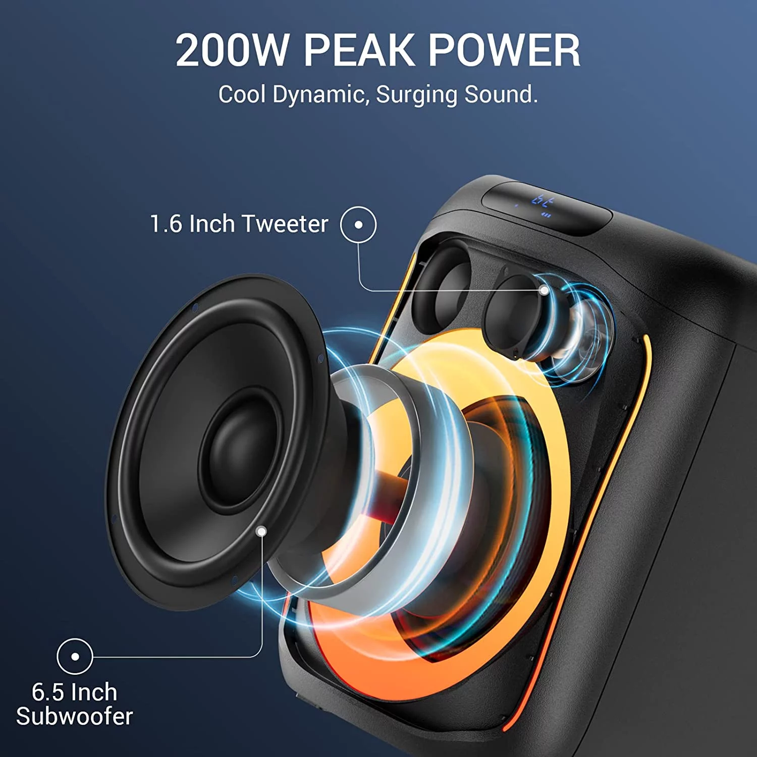 TONOR Karaoke Machine for Adults & Kids, Portable Singing PA Speaker with 2 Wireless Microphones K6