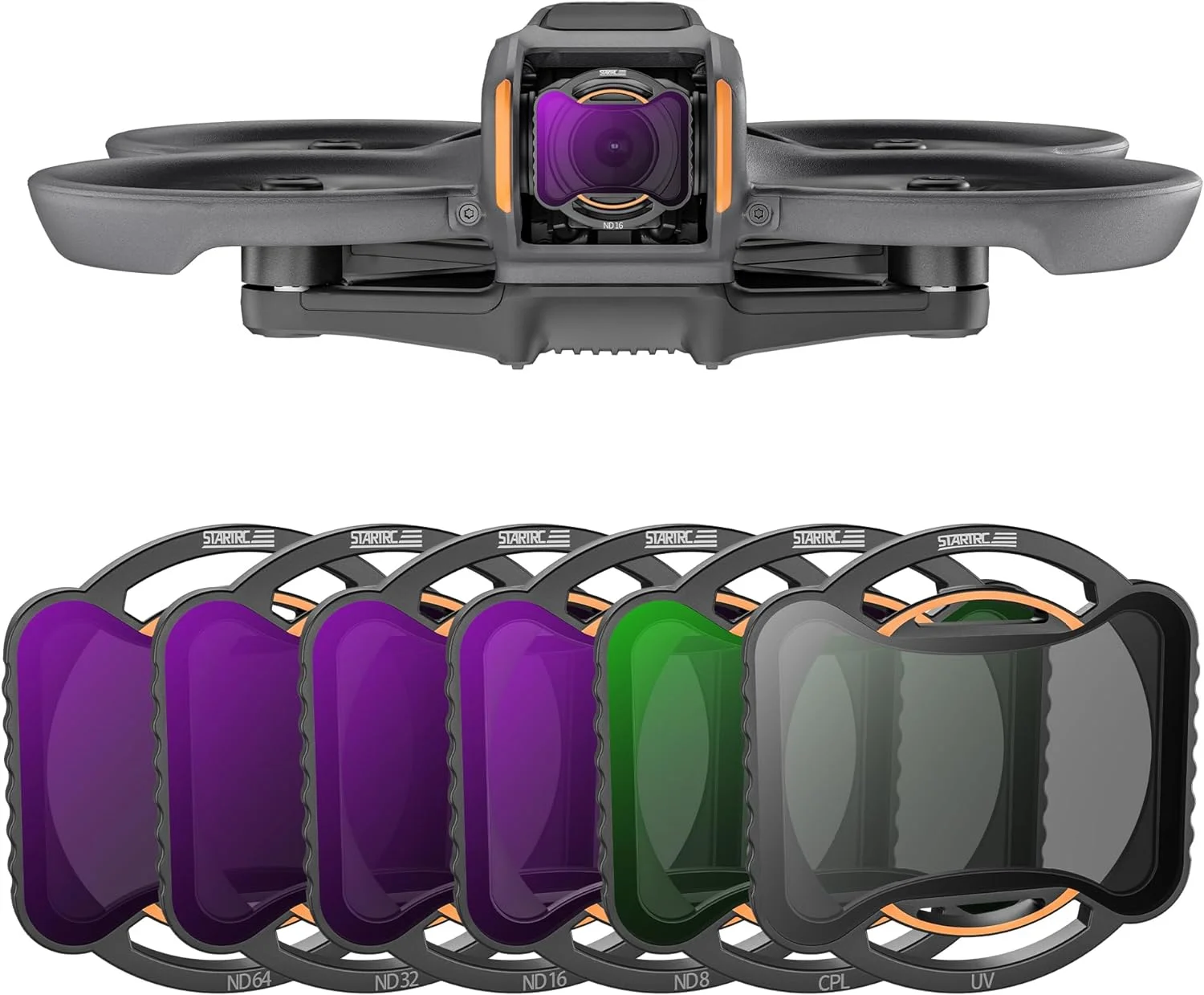 YUNLAZA 6 Pack ND & CPL Filters Set For DJI Avata 2 FPV Drone, CPL/UV/ND8/ND16/ND32/ND64 Compatible with DJI Avata 2 Camera Lens Filter