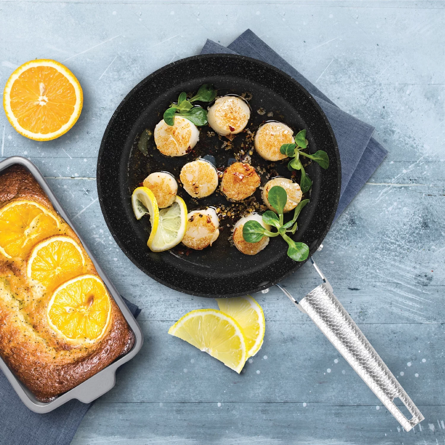 THE ROCK by Starfrit 034811-003-0000 8 in Fry Pan with Stainless Steel Handle