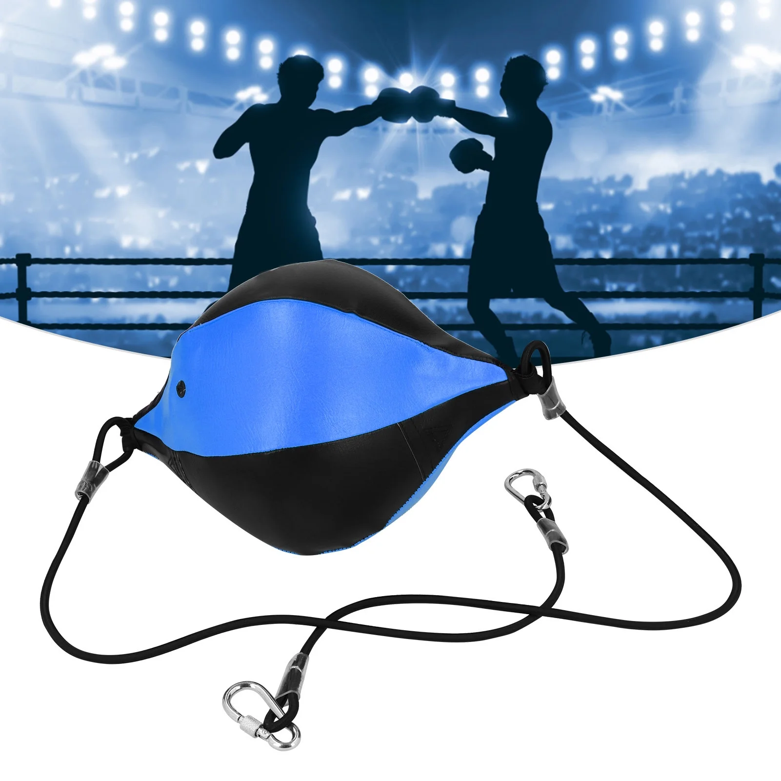 Verdant Touch Boxing Ball Bag Boxing Ball Punching Bag, Double End Speed Fitness Training Tool, Black and Blue