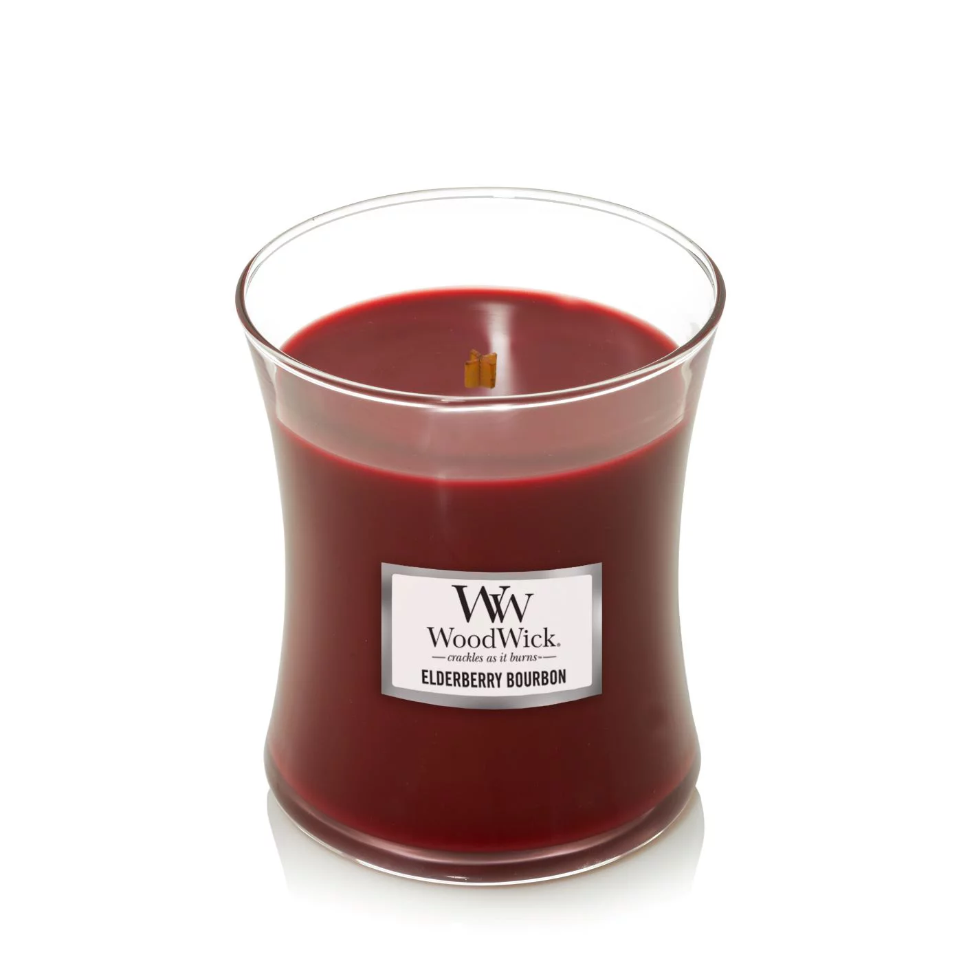 WoodWick Elderberry Bourbon - Medium Hourglass Candle