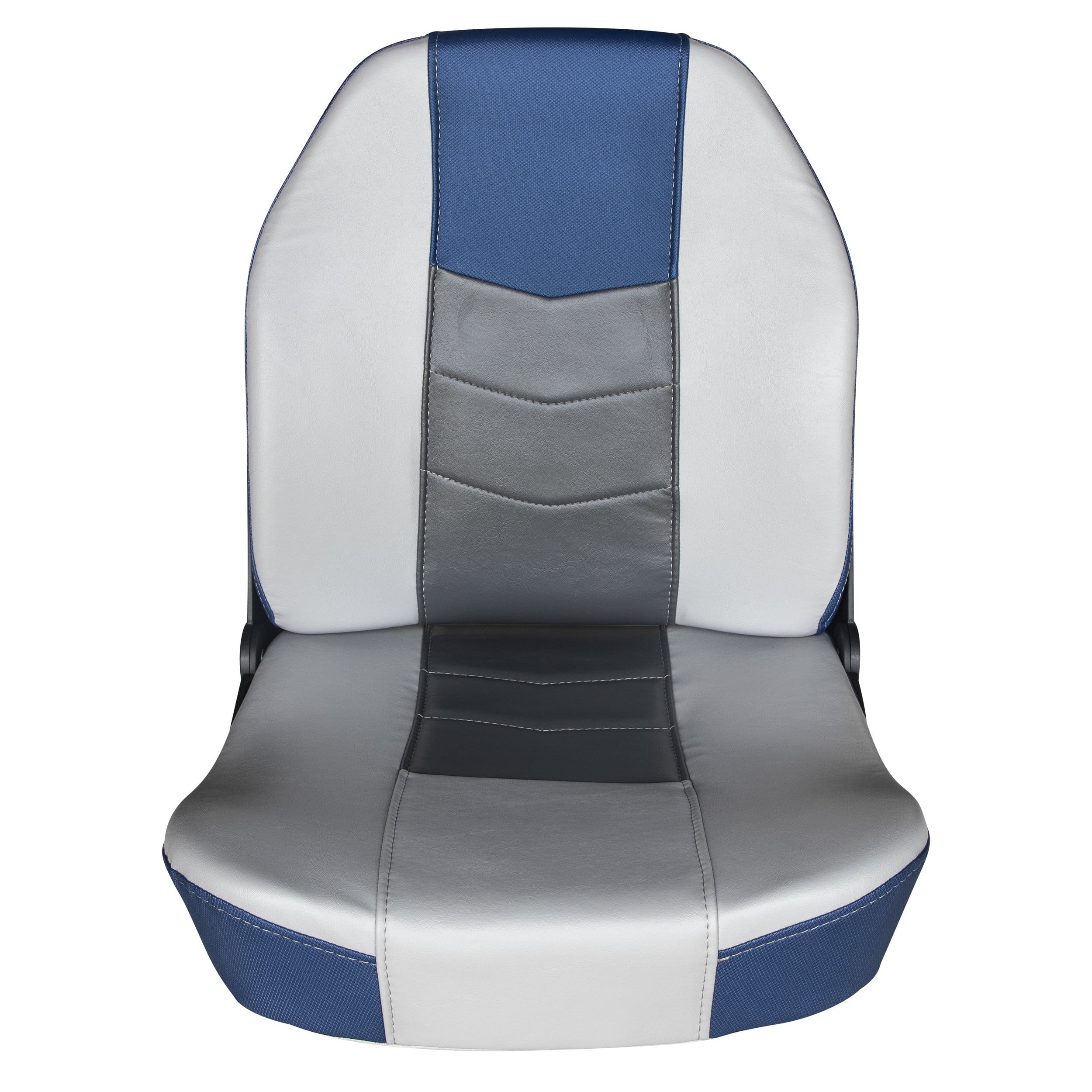Wise 3340-1789 Quantum Series Fold Down Fishing Boat Seat, Mariner Blue / Charcoal / Marble Grey