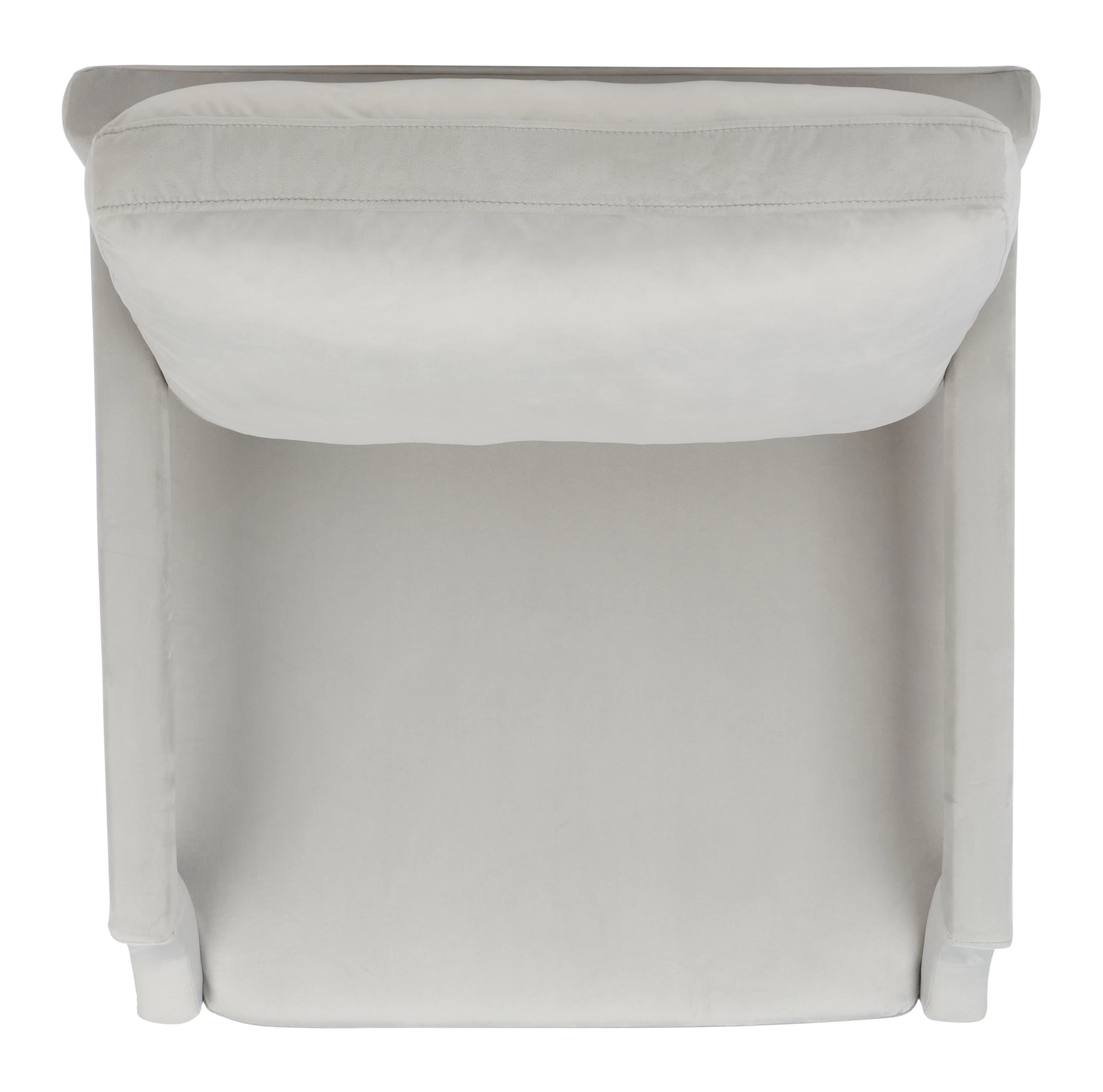 SAFAVIEH Genoa Modern Style Light Gray Upholstered Arm Chairs (25.8 in. W x 29.1 in. D x 35 in. H)