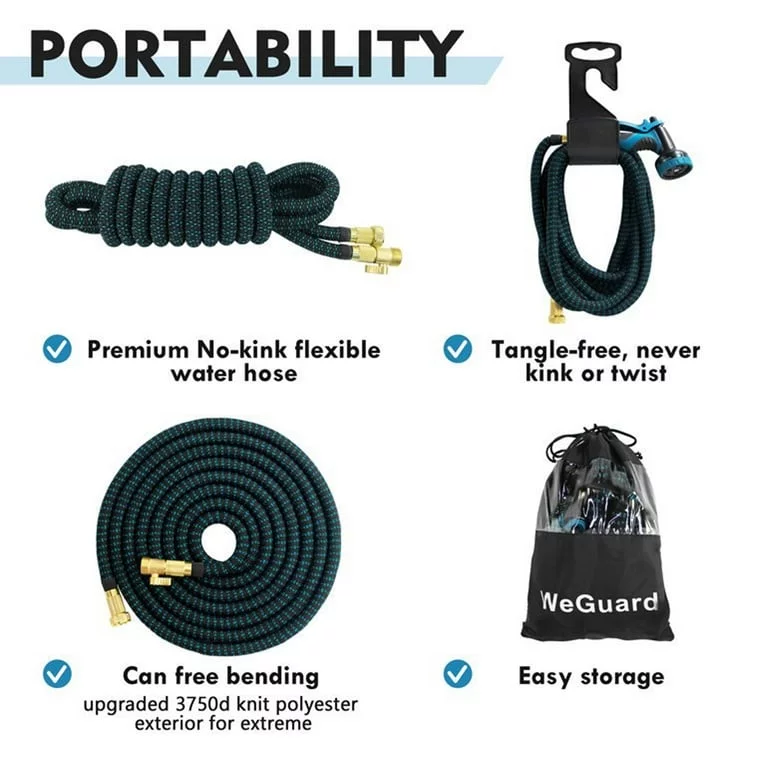 Stronger Deluxe Heavy Duty Garden Water Hose (50ft,75ft,100ft)