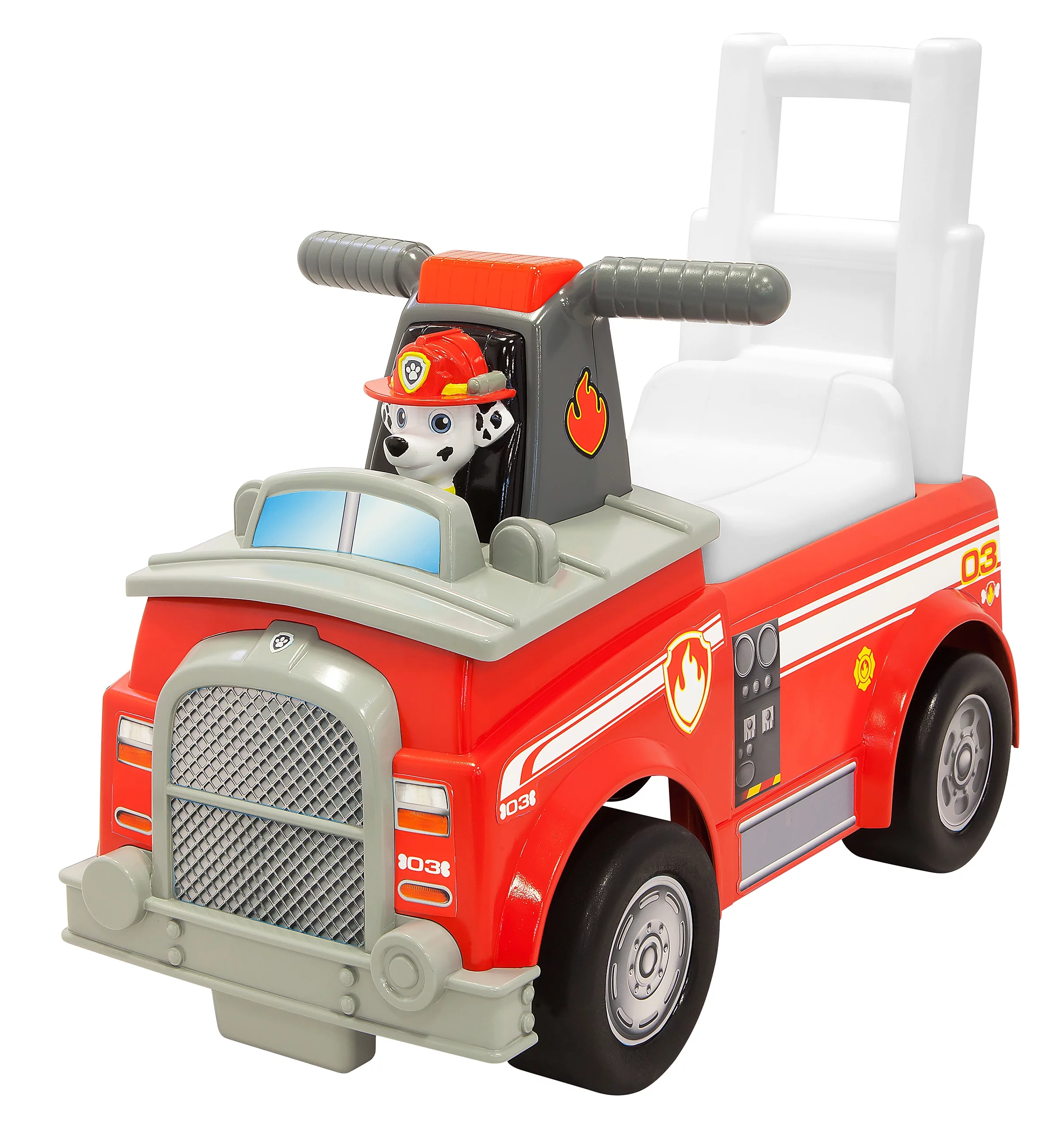 Paw Patrol Marshal Fire Truck Ride-On with Sounds For Kids, Boys, and Girls
