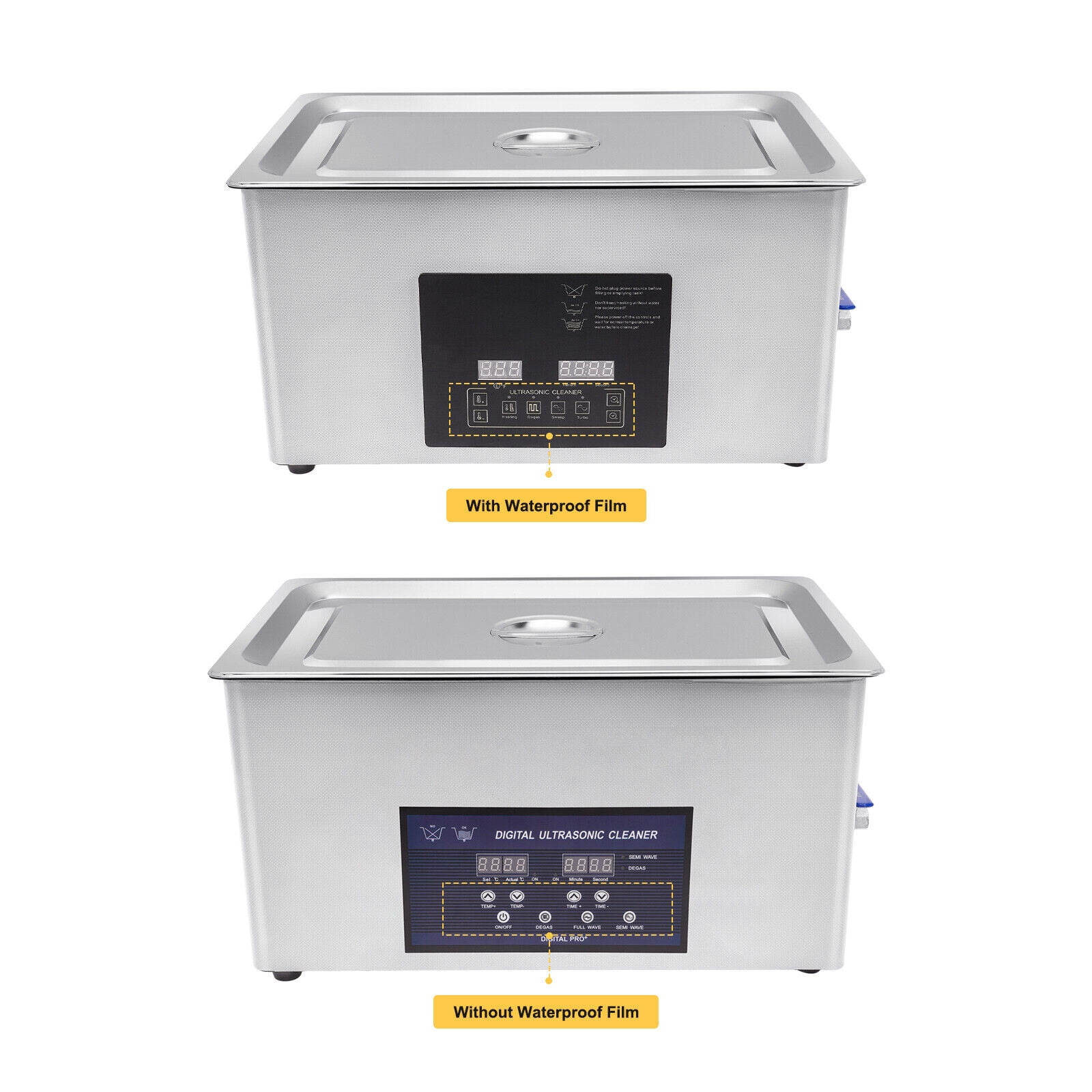 Commercial 10L 22L Ultrasonic Cleaner Industry Double Frequency Jewelry Glasses 0-80℃/0-176℉