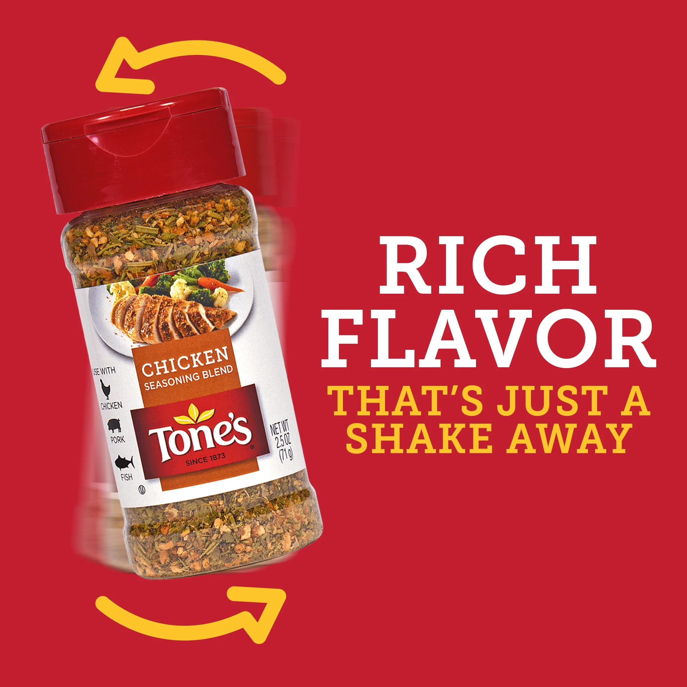 Tone's Chicken Seasoning Blend, 2.5 oz