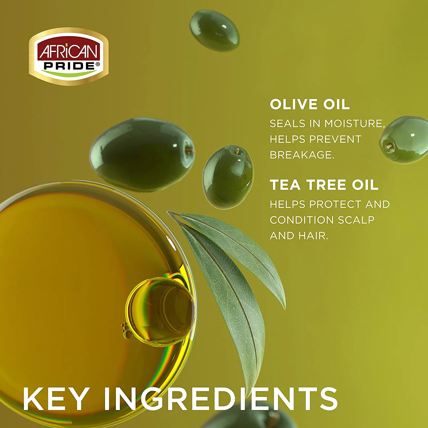 African Pride - Olive Miracle Super Hold & Smooth Edges 2.25 Oz. * BEAUTY TALK LA *