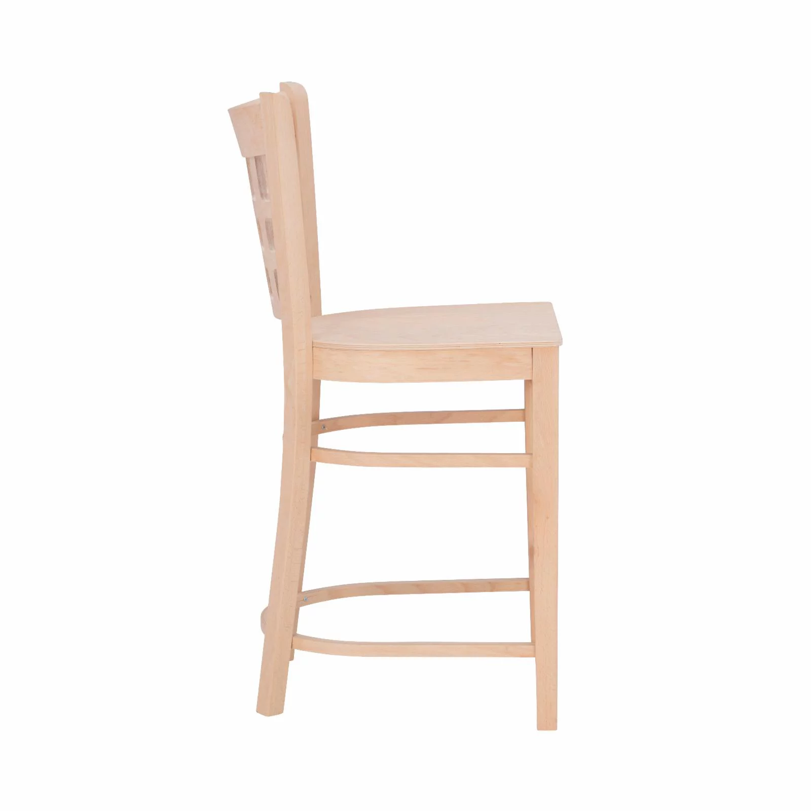 Linon Lola 24 in. Counter Stool - Unfinished - Set of 2