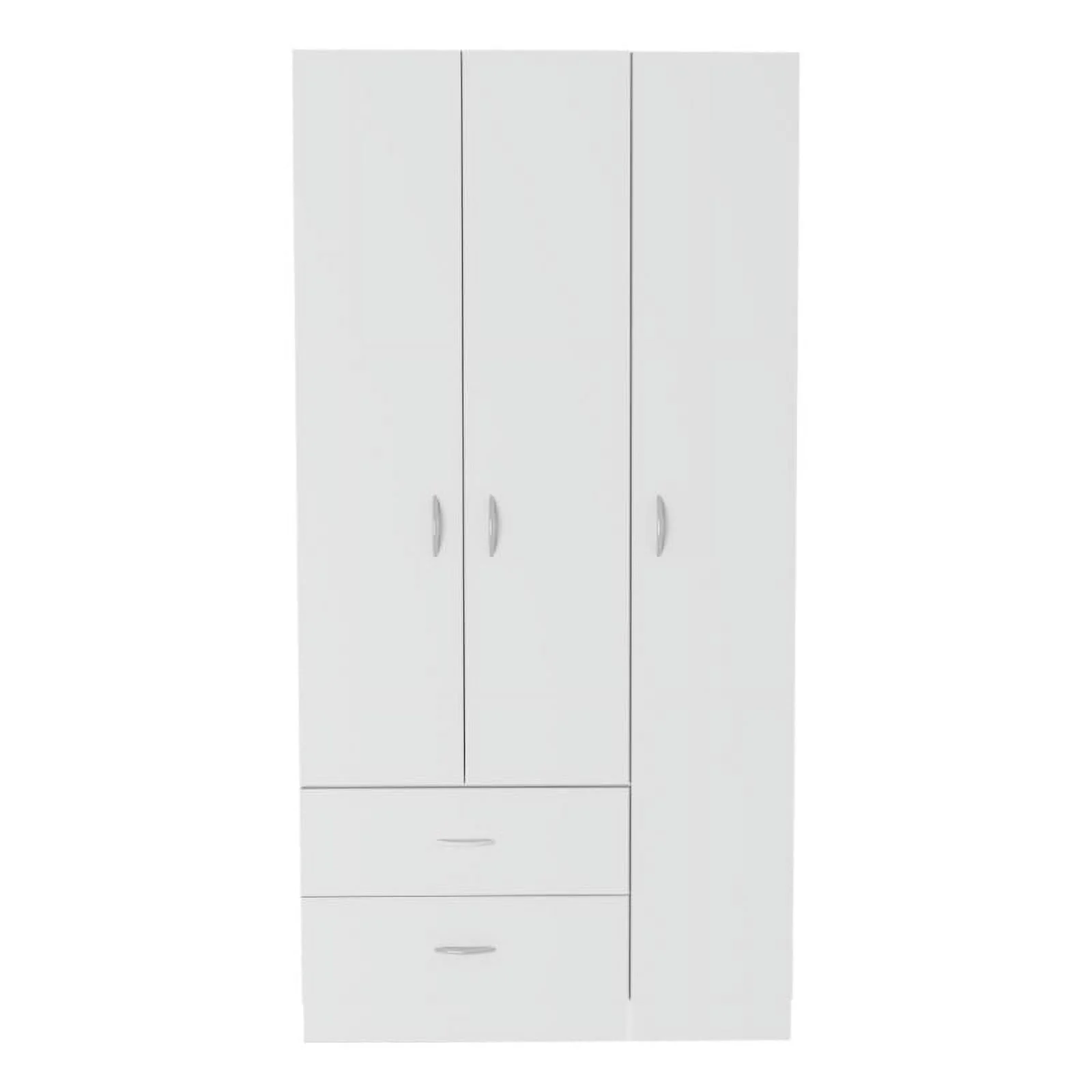 Home Square 3-Piece Set with Engineered Wood Armoire and 2 Nightstands