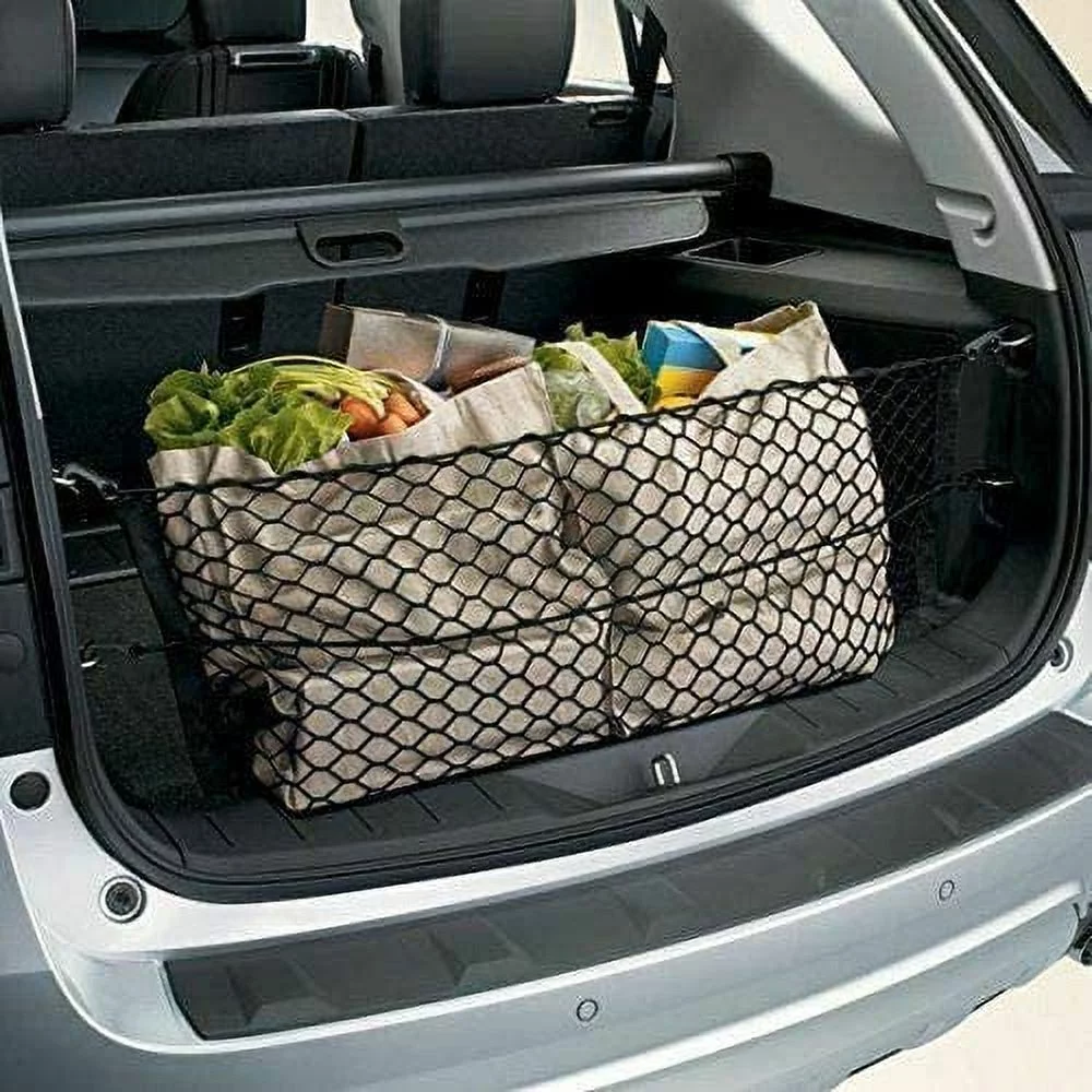 EACCESSORIES EA Trunk Organizer Cargo Net for Chevrolet Equinox 2010-2017, GMC Terrain 2010-2017 – Envelope Style Cargo Net – Premium Mesh Car Trunk Organizer Vehicle Carrier Storage