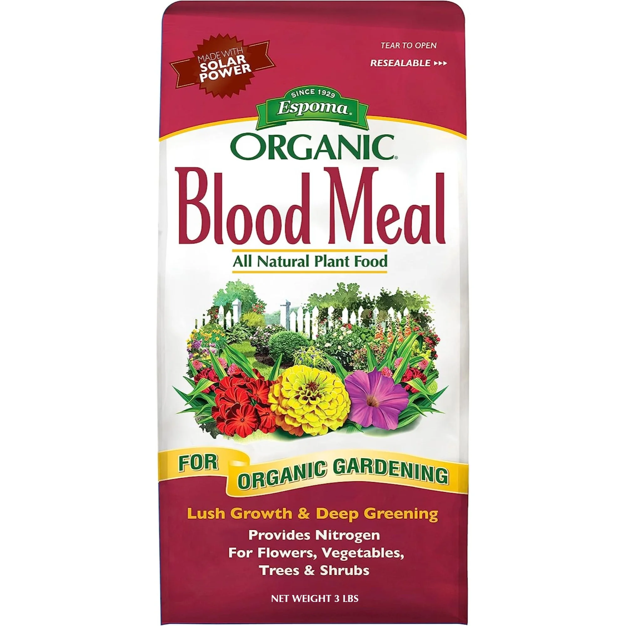 Espoma Blood Meal Organic Fertilizer, 3lb Bag