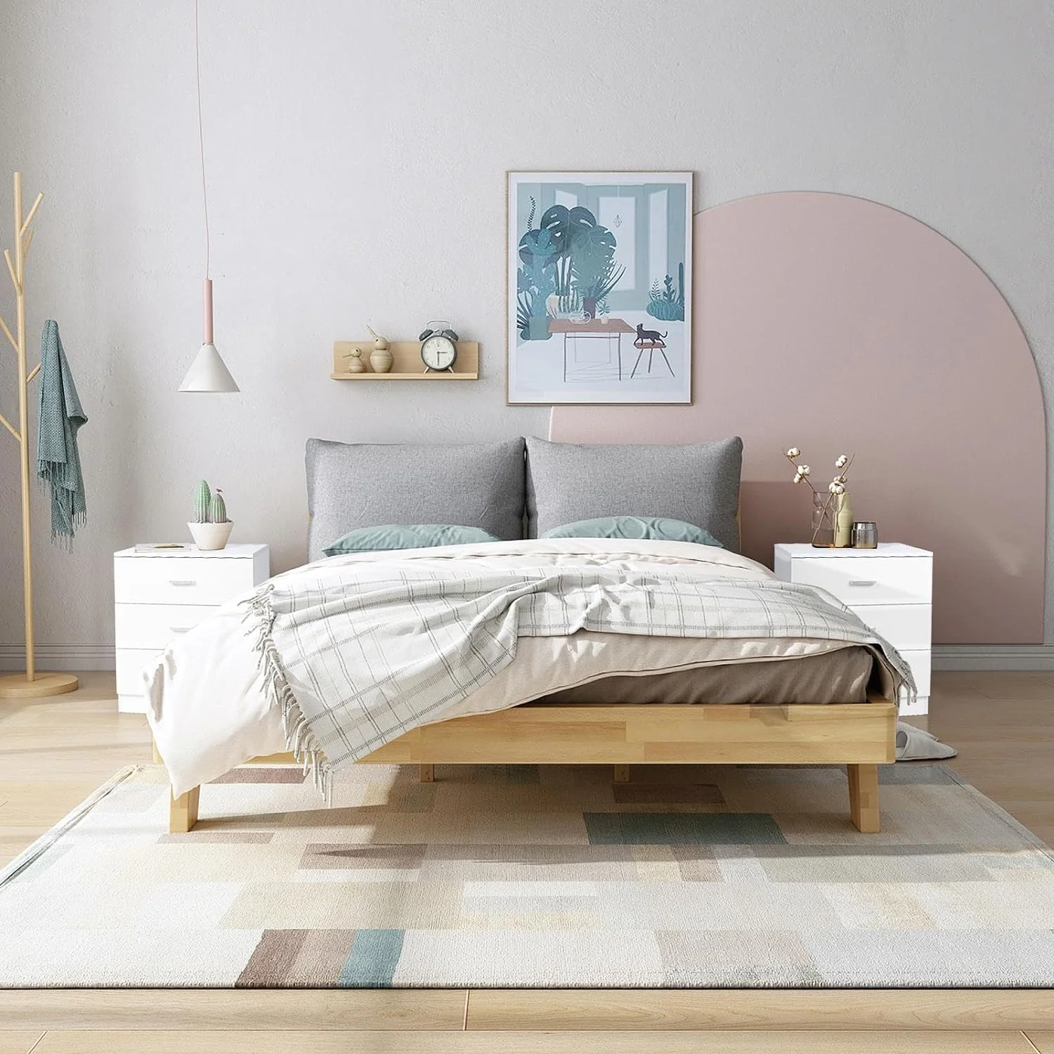 HOOMHIBIU Modern Simple 3-Drawer Bedroom Dresser Chest of Drawers for Living Room  \u2013 Versatile White for family Room ]