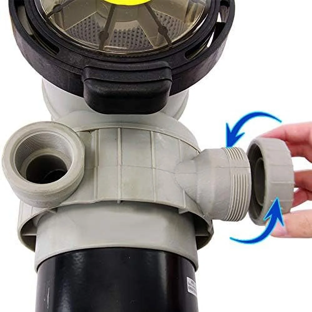 Dorado 1-1/2 Dual Port Pump | Above-Ground Swimming Pool Pump | 115V 9 Amps | See-Through Strainer Cover | Energy Efficient | Low Maintenance