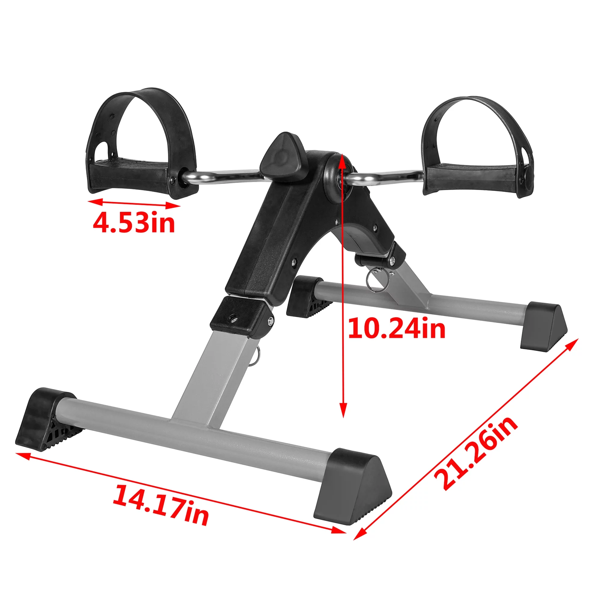 Portable Mini Exercise Bike Foldable Under Desk Bike Folding Portable Exercise Peddler Foot Peddler Desk Bike Portable Mini Exercise Bike  Folding Pedal Exerciser with LCD Screen Display