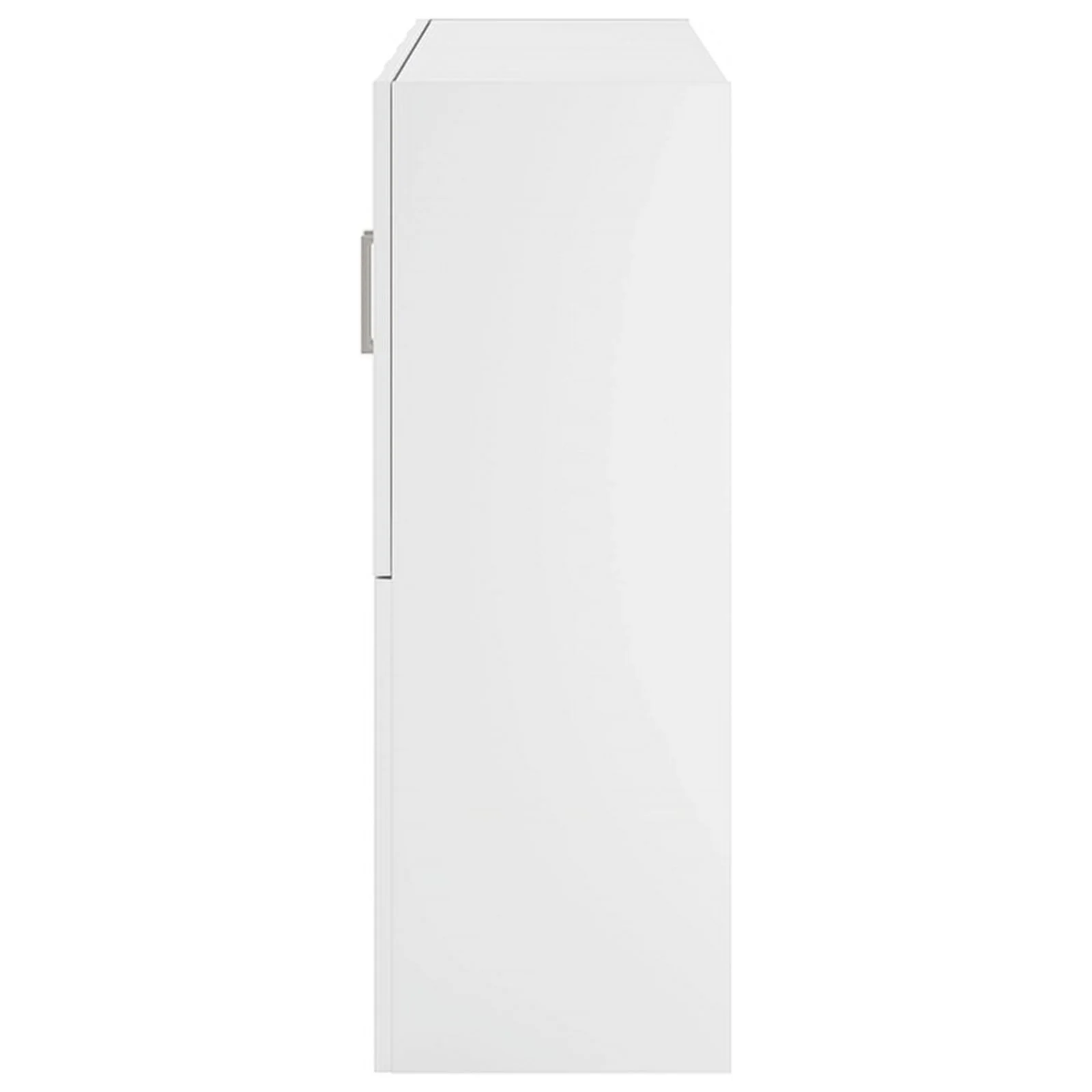 Bowery Hill Contemporary 72W Hutch in White - Engineered Wood