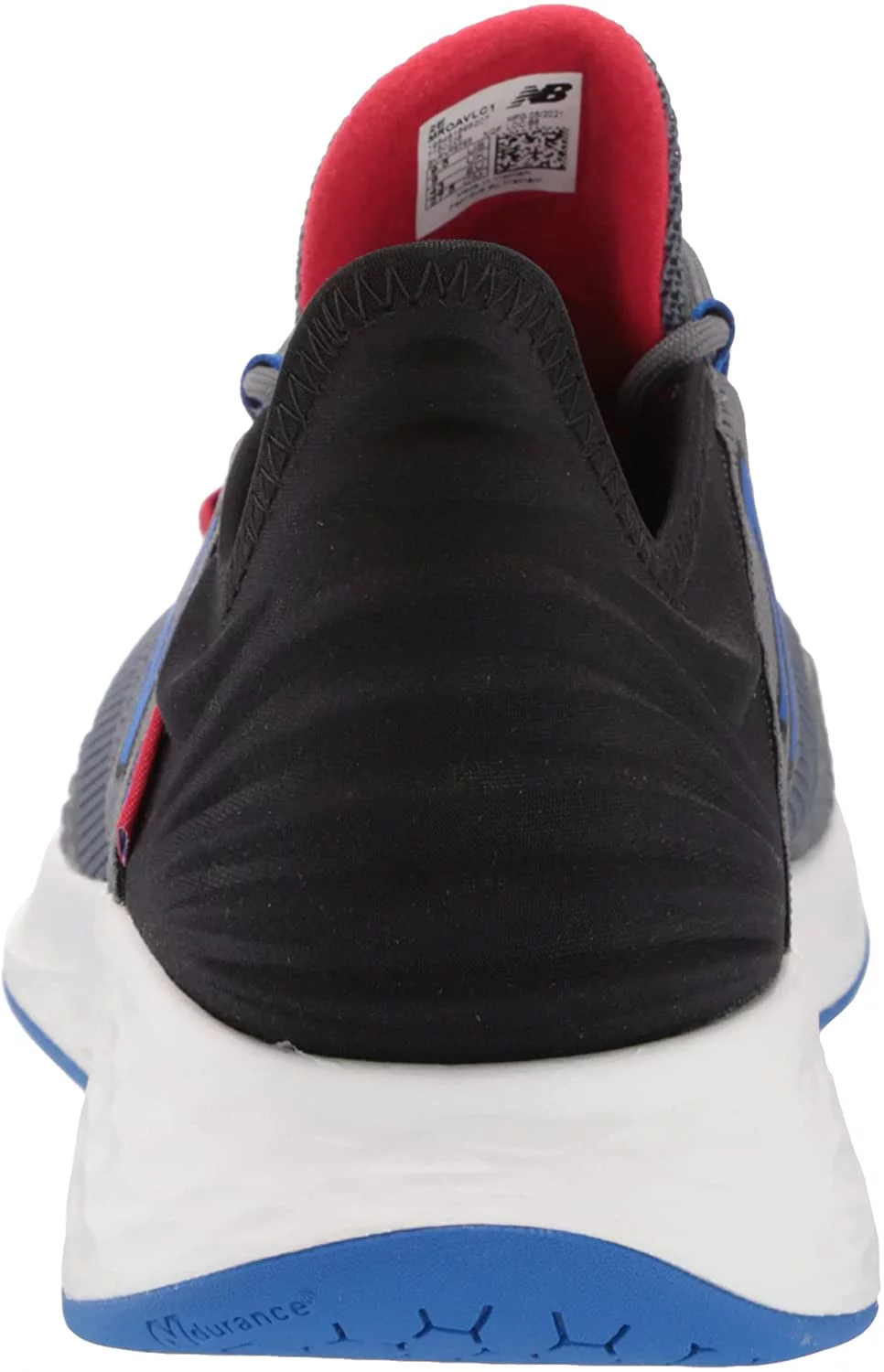 New Balance Mens Fresh Foam Roav V1 Sneaker 9.5 Lead/Cobalt/Team Red