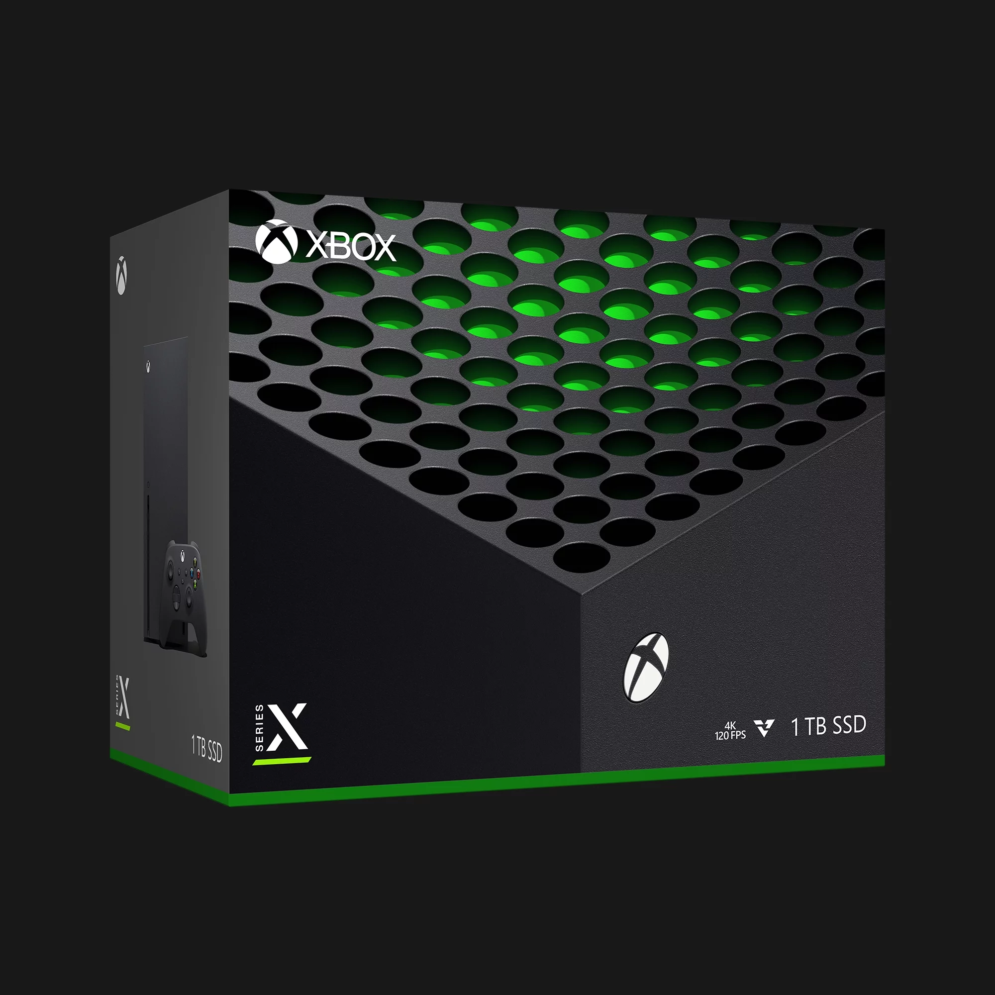 TEC Newest Microsoft- Xbox -Series- -X- Gaming Console - 1TB SSD Black With Assassin's Creed Valhalla Game Bundle
