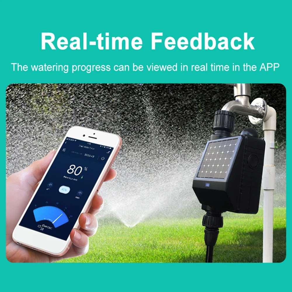 ,Lawn / And Voice Powered Water / Solar Compatible With Wifi Sprinkler Powered Voice Powered / Compatible With Solar App Faucet / Wifi Solar Water App
