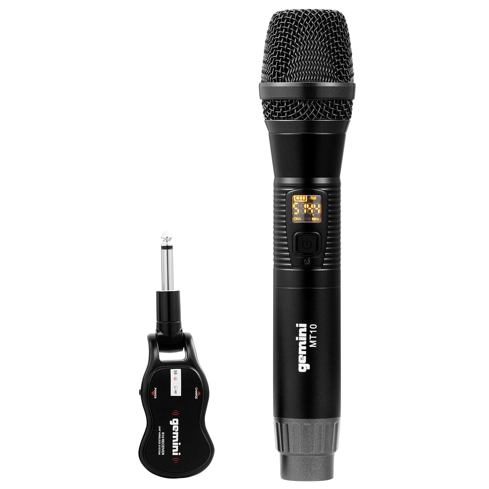 Gemini GMU-M100 Single Channel UHF Metal Body Microphone with Premium Multipurpose EVA Case Package