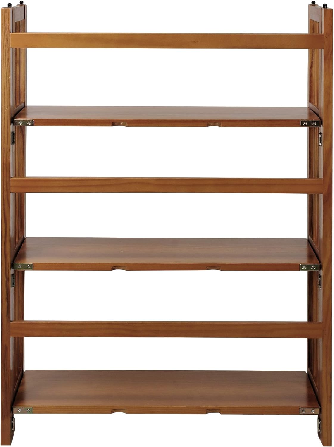 3 Shelf Folding Stackable Bookcase, 27.5