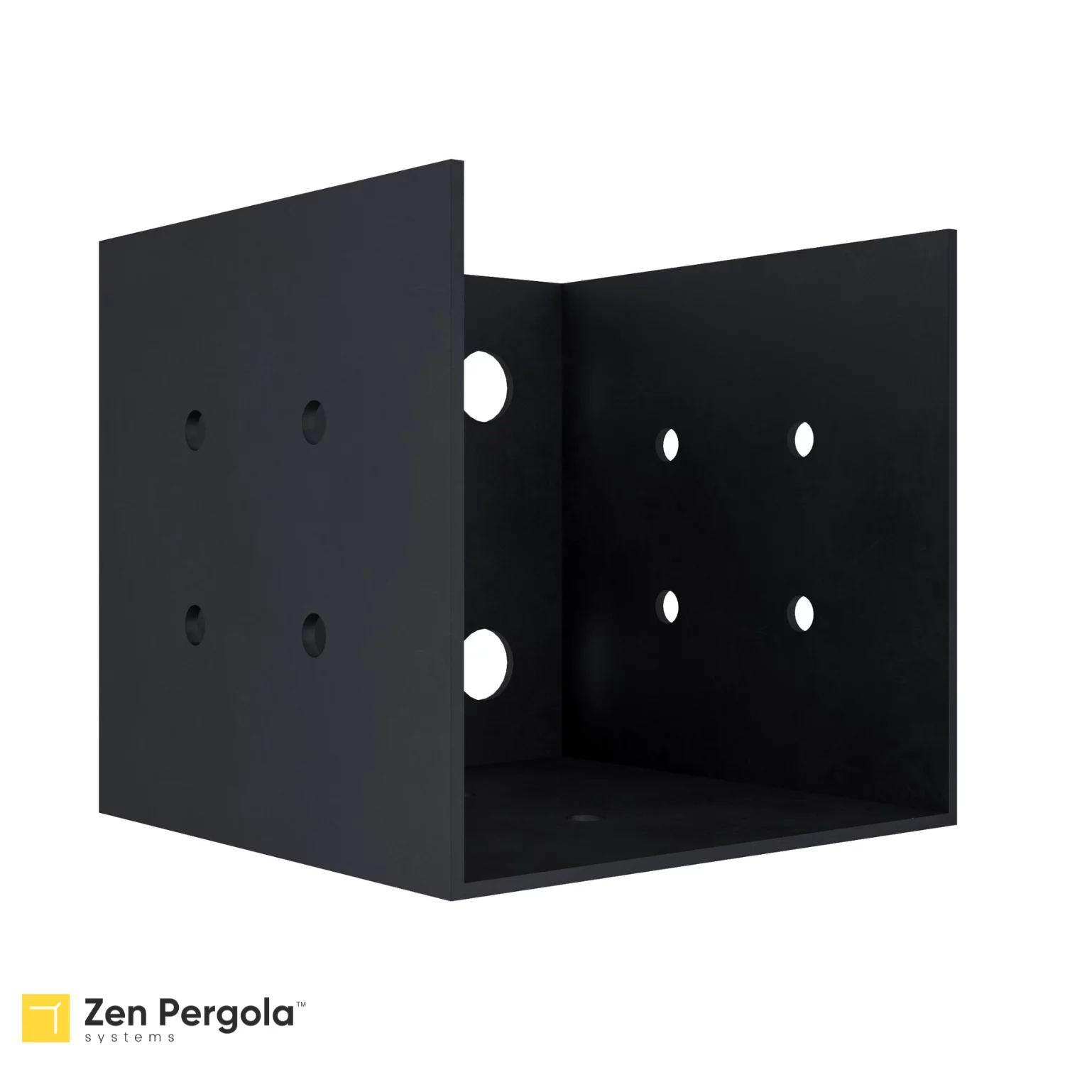 Pergola Wall Mount Bracket (4x4 Steel) for DIY Pergola Attached to House