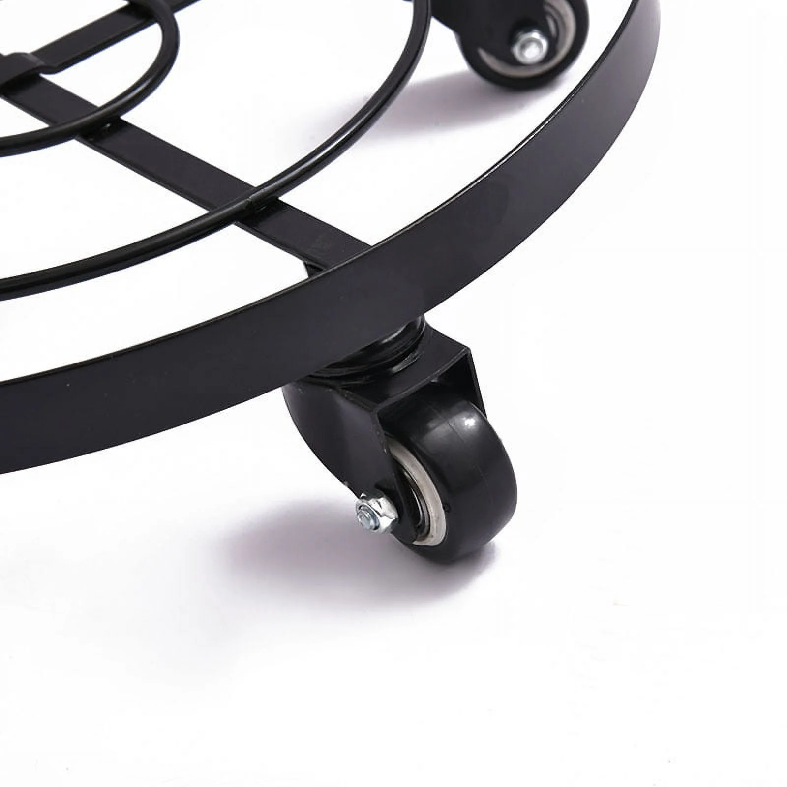 Holocky Plant Caddy with Lockable Wheels Metal Rolling Plant Stand for Indoor Outdoor