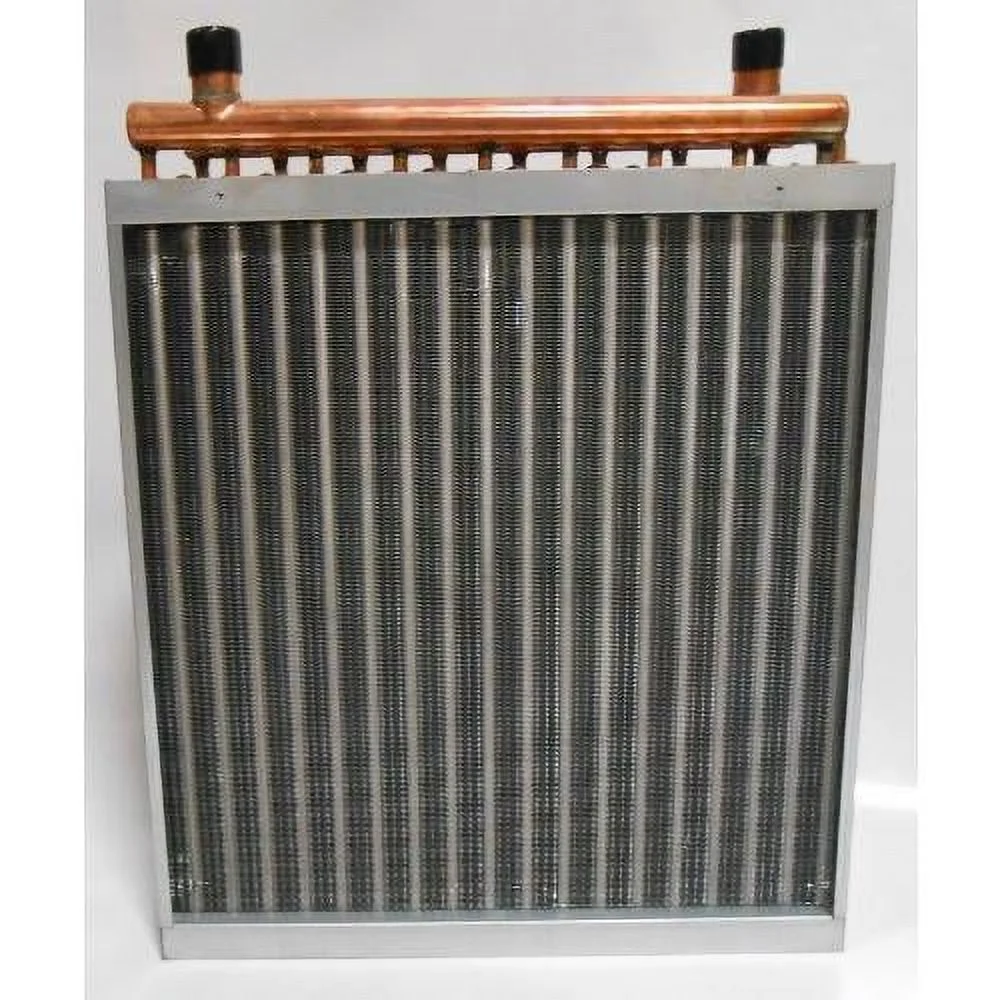 8X8 Water To Air Heat Exchanger Hot Water Coil  Wood