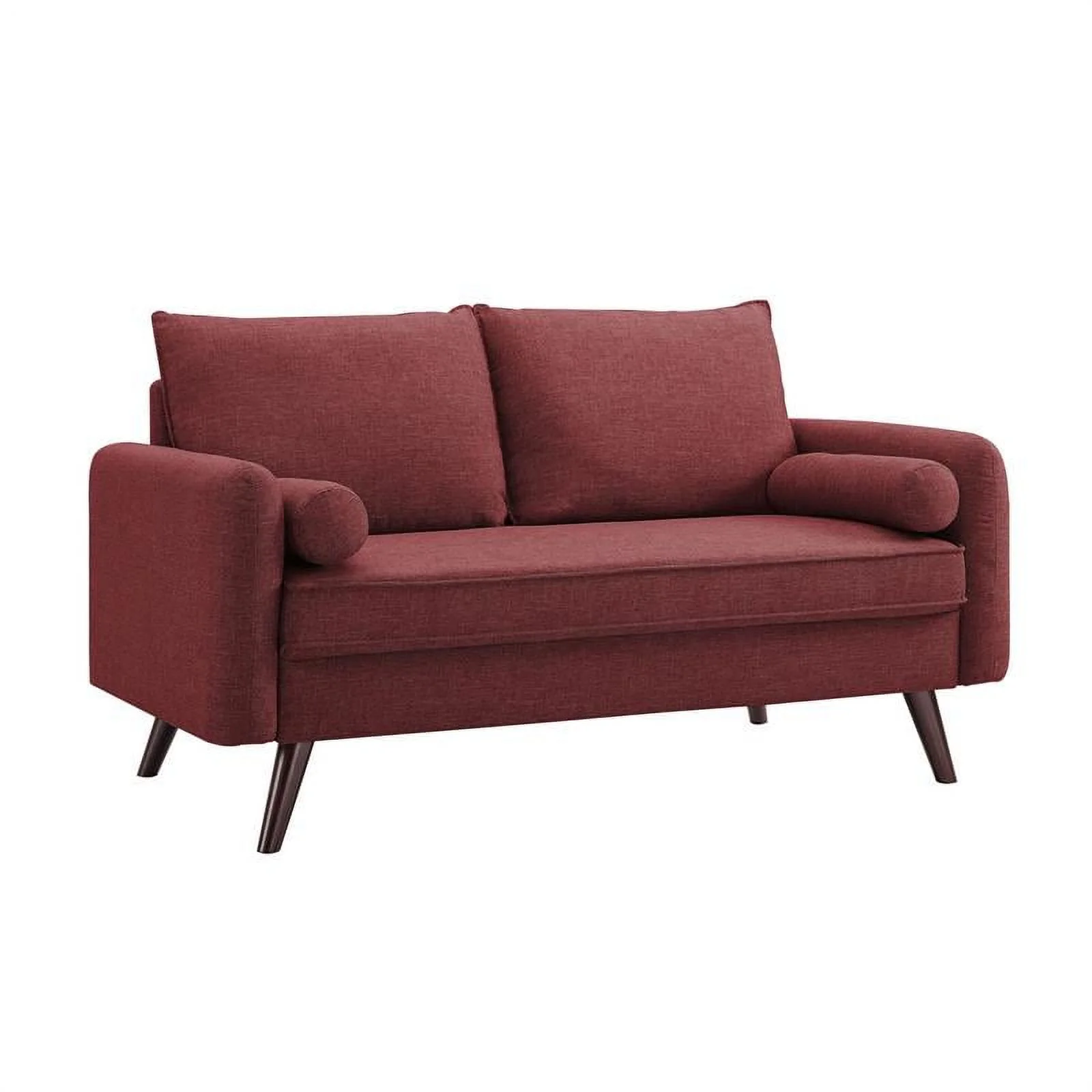 Lifestyle Solutions Cambridge Loveseat in Red Fabric Upholstery
