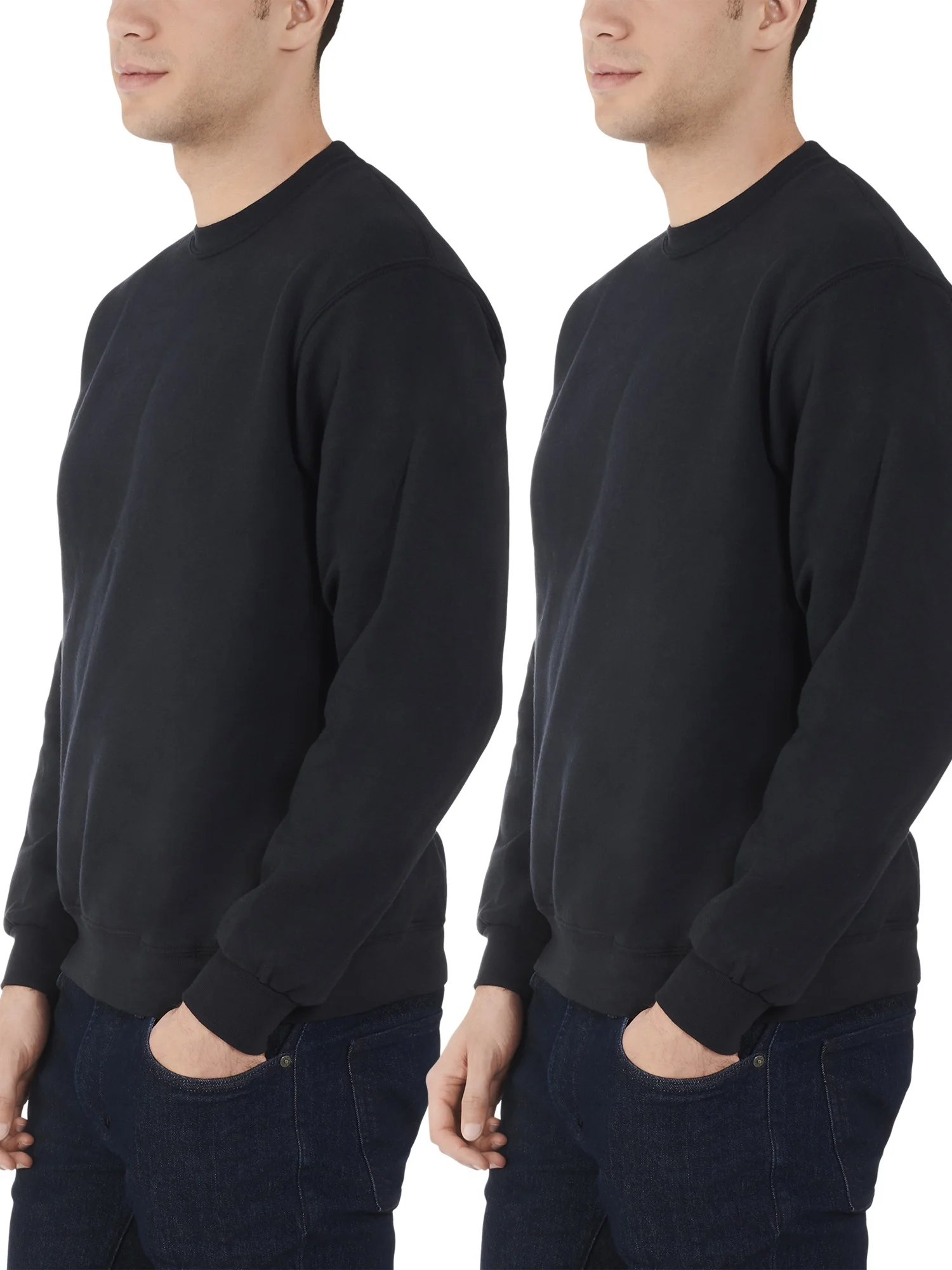 Fruit of the Loom Men's EverSoft Fleece Crew Sweatshirt, 2 Pack