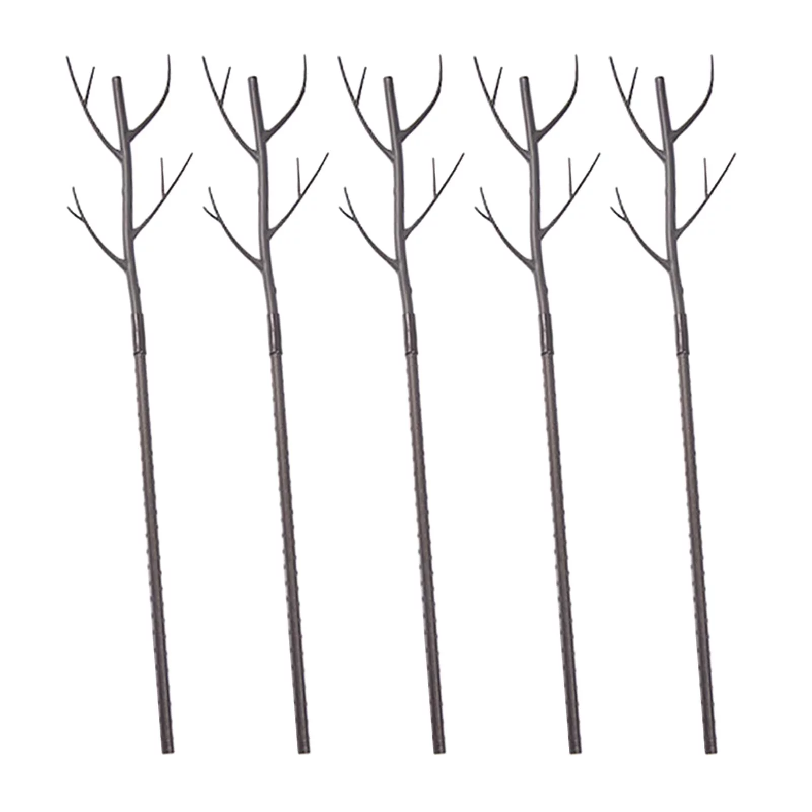 Potted Plant Climbing Trellis, Potted Plants Trellis Stand Green Tree Branch Support Plant Vine Support for Garden Outdoor Greenhouse Flower Brown 5pcs