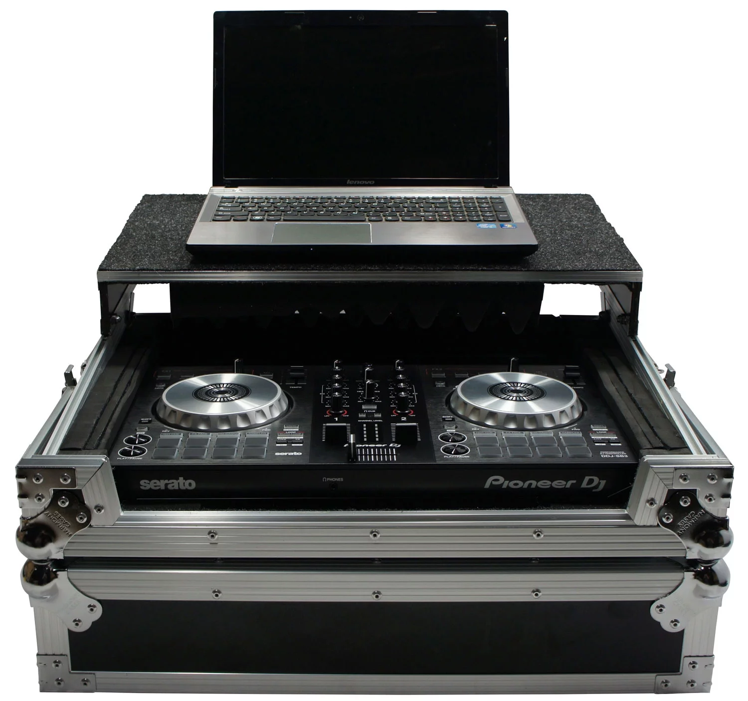 Harmony HCMINILT Glide Laptop Stand Road DJ Case Hercules DJControl Jogvision