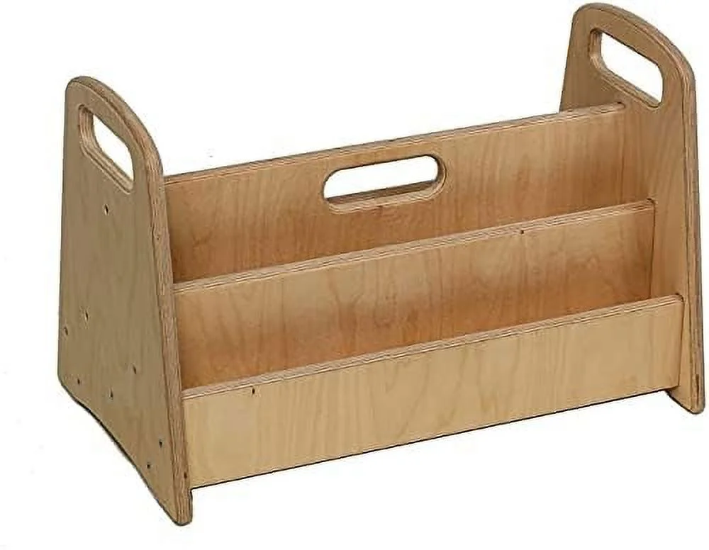 GEROBOOM Montessori Freestanding Bookshelf |  Bookshelf | Easy Access Wooden Book Rack |  with Wooden Shelves for Your Kid's Books | Perfect Height for  (Medium)