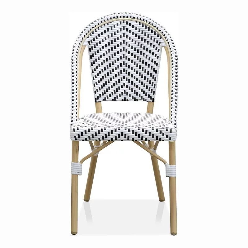 Furniture of America Devey Metal Patio 3-Piece Table and Chair Set in Black